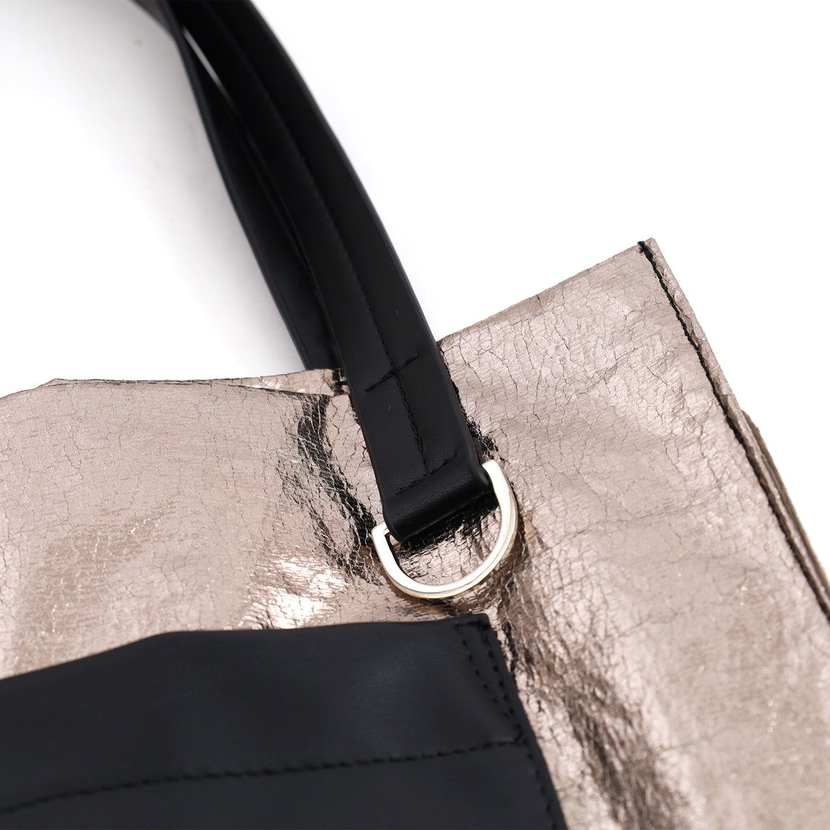 Nananoel lia Metallic Pocket Square Tote Bag / A4 Compatible