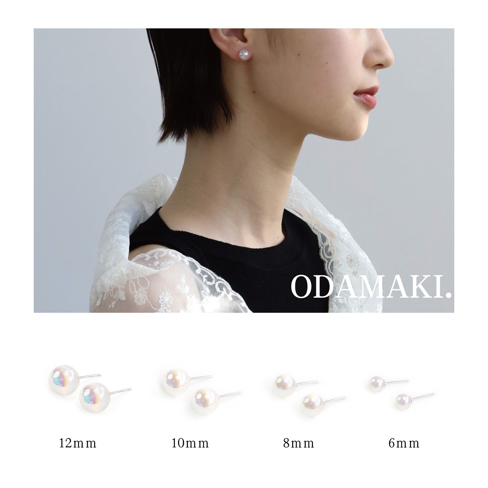 ノエルマーケット Noelmarket ピアス 金属アレルギー対応 オーロラ ガラス つけっぱなし シンプル 人気 両耳用 結婚式 入学式 誕生日 （シルバー） シルバー