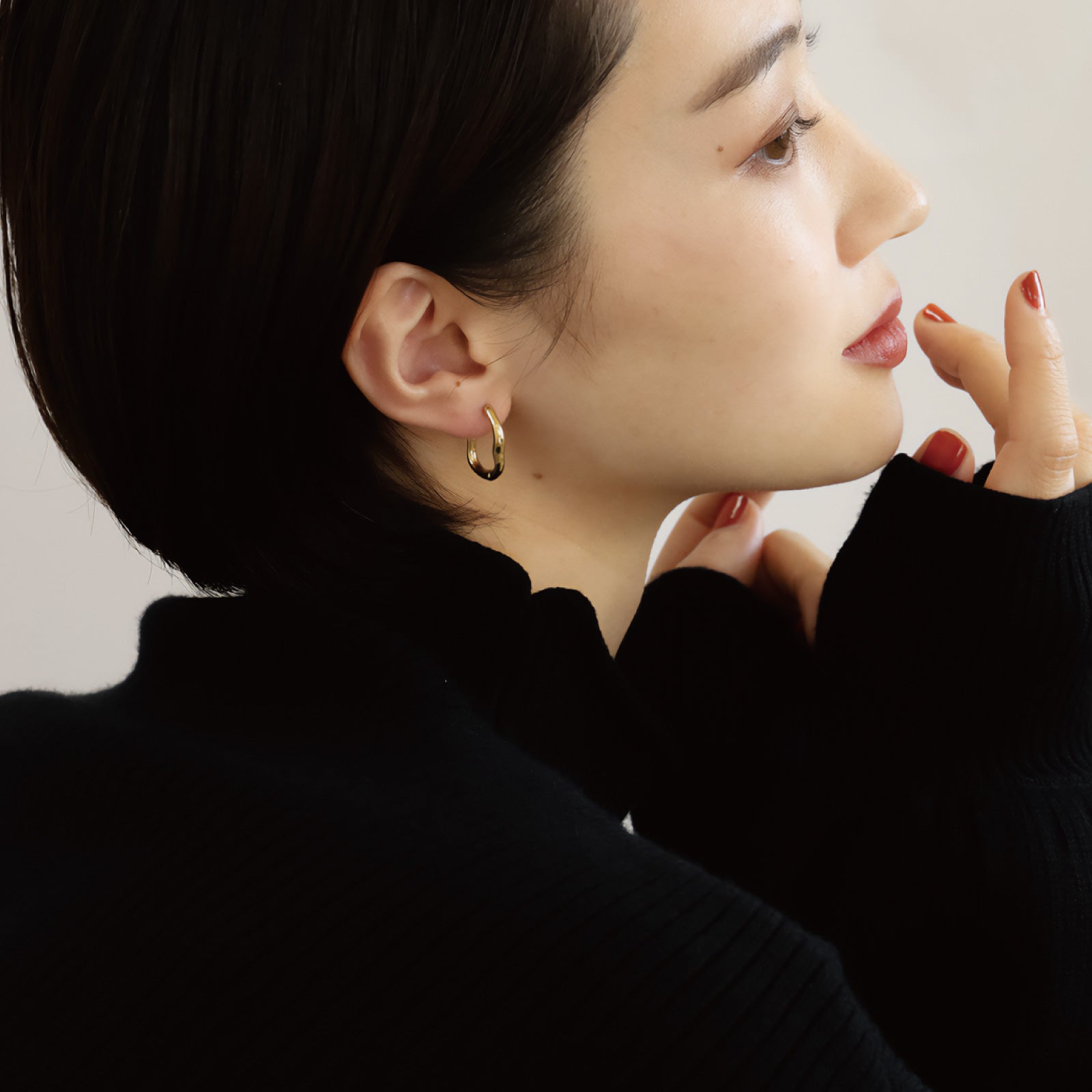 ノエルマーケット Noelmarket ピアス 金属アレルギー フープピアス つけっぱなし 大きめ シンプル 金属アレルギー対応 ステンレス製 （シルバー） シルバー