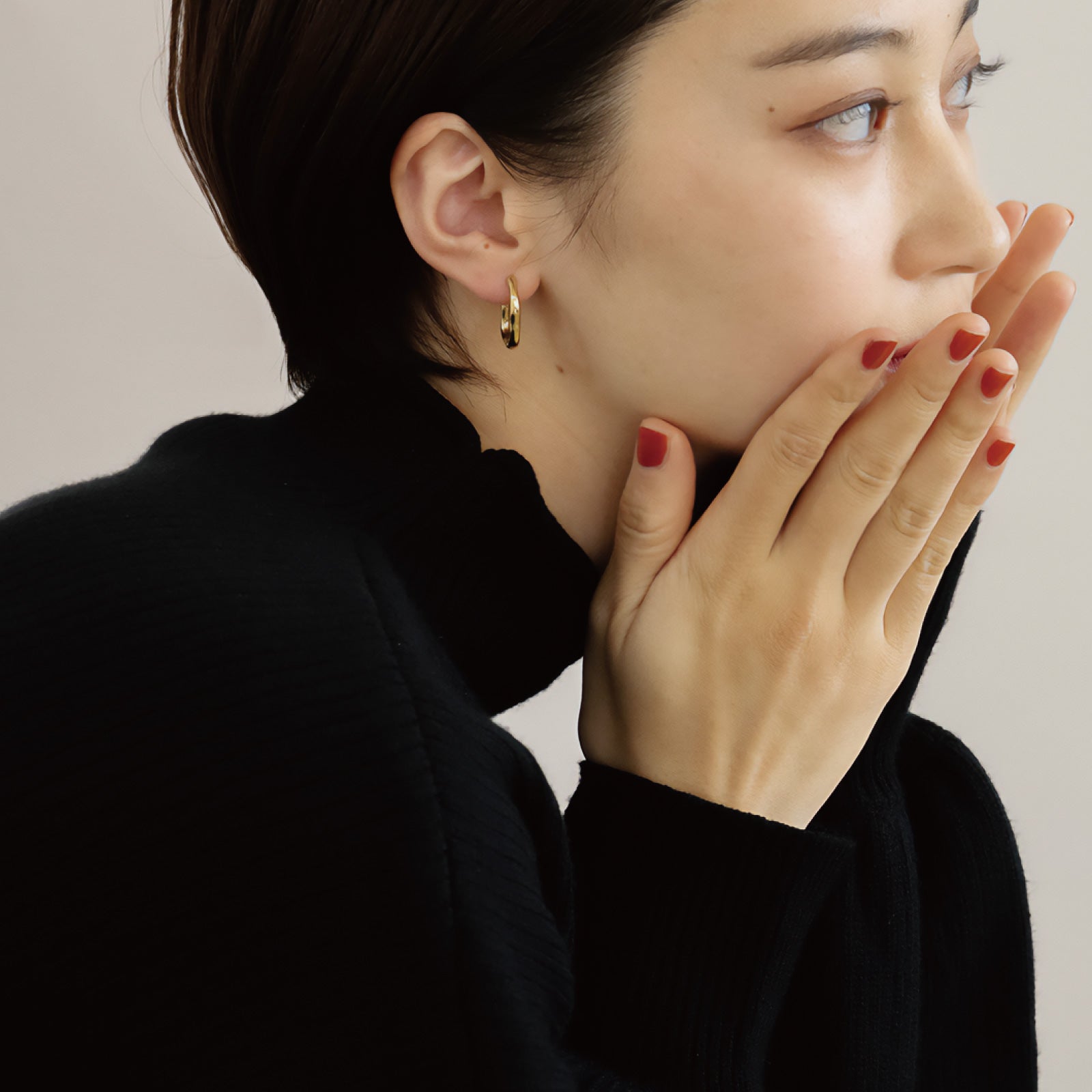 ノエルマーケット Noelmarket ピアス 金属アレルギー フープピアス つけっぱなし 大きめ シンプル 金属アレルギー対応 ステンレス製 （シルバー） シルバー