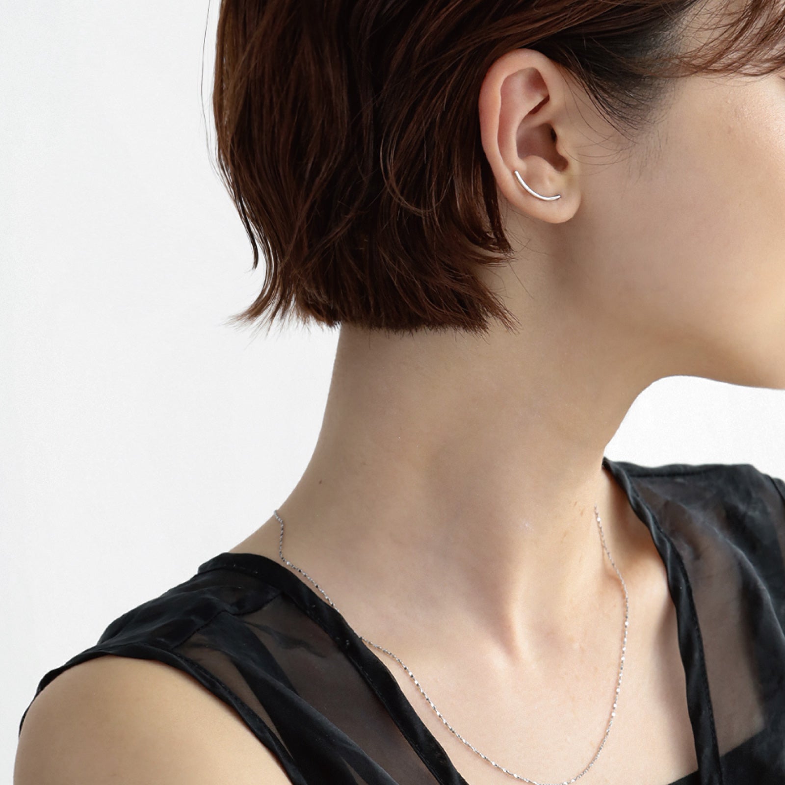 ノエルマーケット Noelmarket ピアス 金属アレルギー対応 つけっぱなし キャッチレス 小さめ ニッケルフリー フック レディ ース シンプル （シルバー） シルバー