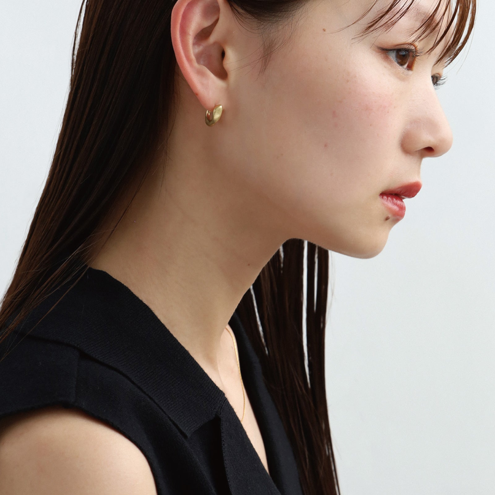 ノエルマーケット Noelmarket ピアス 金属アレルギー対応 s925 小ぶり つけっぱなし 18kコーティング シンプル フープピアス （艶あり：シルバー） 艶あり：シルバー