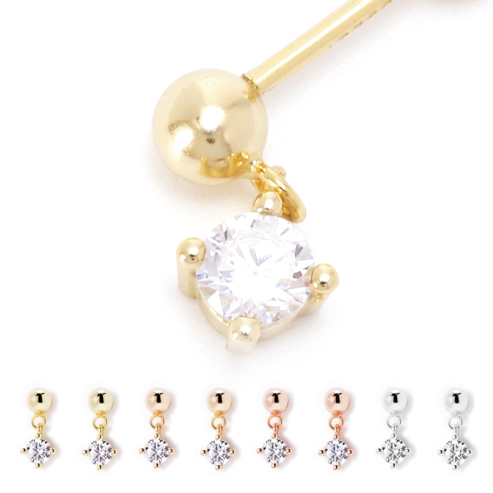 ノエルマーケット Noelmarket ピアス 金属アレルギー対応 ダイヤ 小ぶり つけっぱなし 18k シンプル 仕事 人気 上品 揺れる 大人 彼女 誕生日 プレゼント