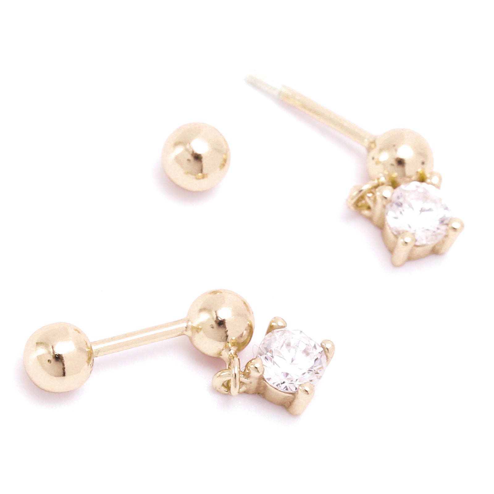 ノエルマーケット Noelmarket ピアス 金属アレルギー対応 ダイヤ 小ぶり つけっぱなし 18k シンプル 仕事 人気 上品 揺れる 大人 彼女 誕生日 プレゼント