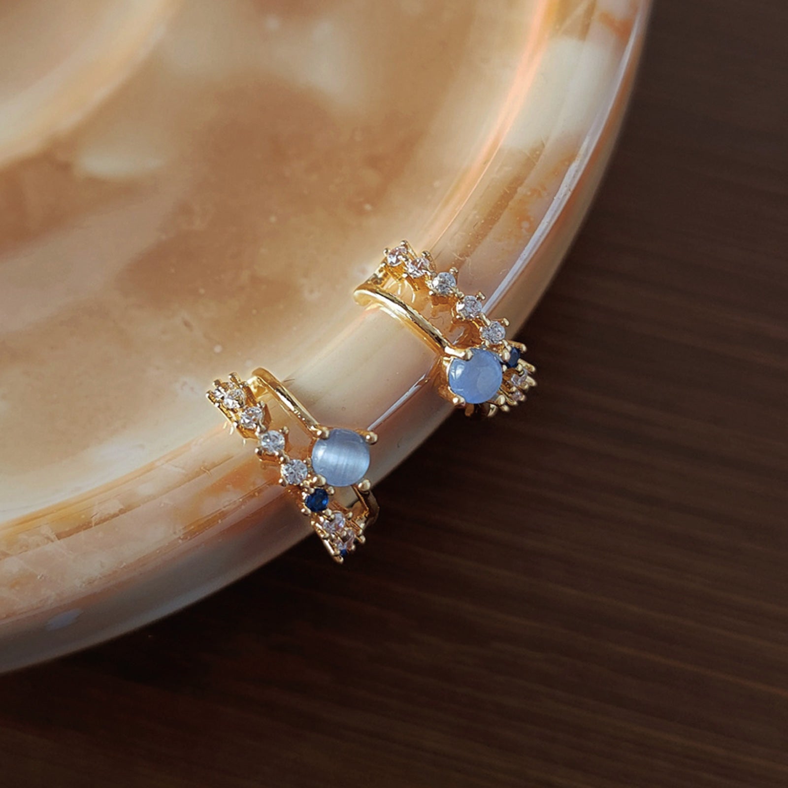 Noelmarket Earrings Metal Allergy Friendly Diamond Hoop Earrings Wearable 18k Work Popular Elegant Gold Birthday Gift