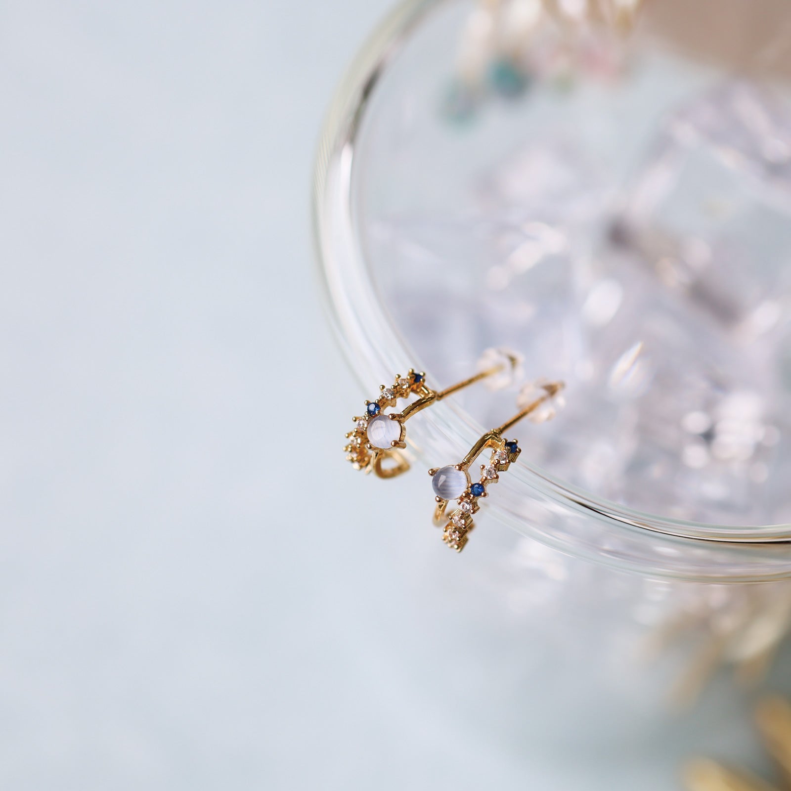 Noelmarket Earrings Metal Allergy Friendly Diamond Hoop Earrings Wearable 18k Work Popular Elegant Gold Birthday Gift