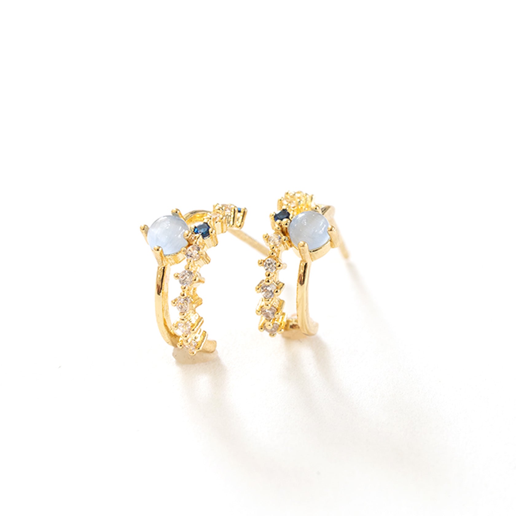 Noelmarket Earrings Metal Allergy Friendly Diamond Hoop Earrings Wearable 18k Work Popular Elegant Gold Birthday Gift