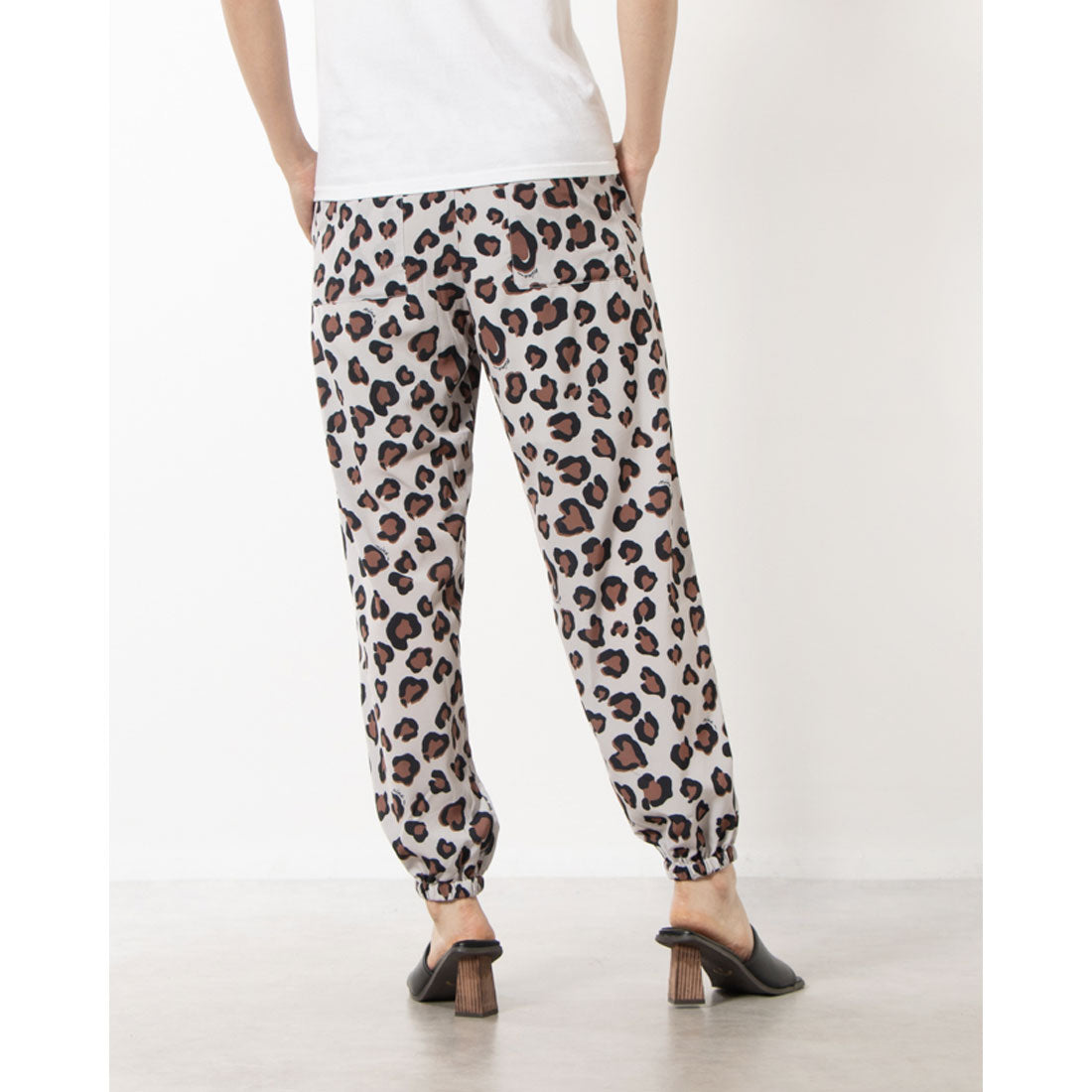 Ninamew Leopard Print Jogger Pants