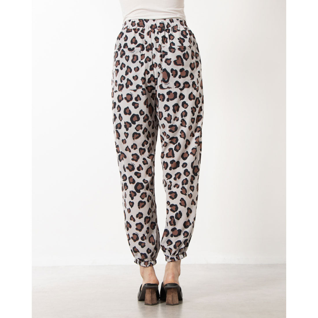 Ninamew Leopard Print Jogger Pants
