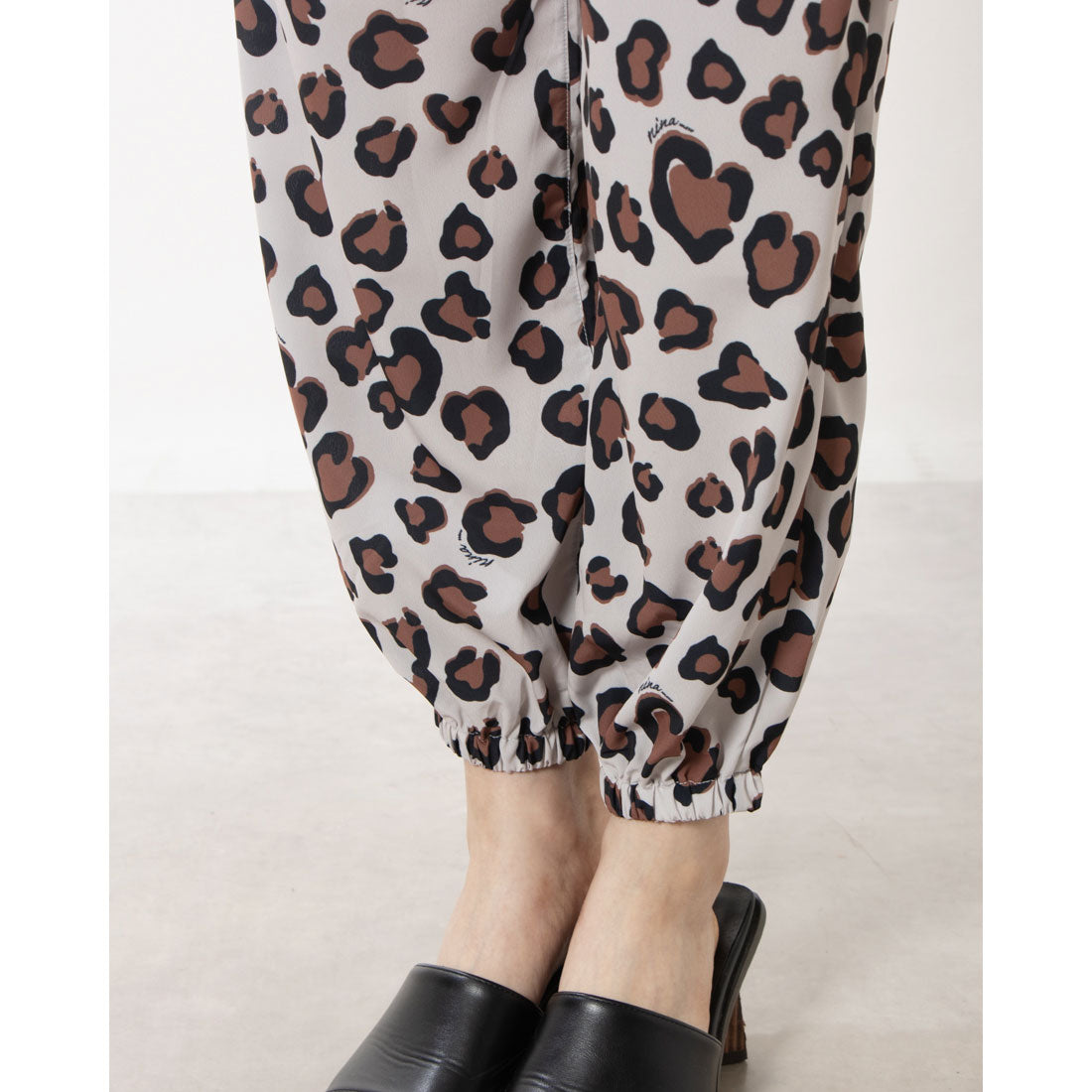 Ninamew Leopard Print Jogger Pants