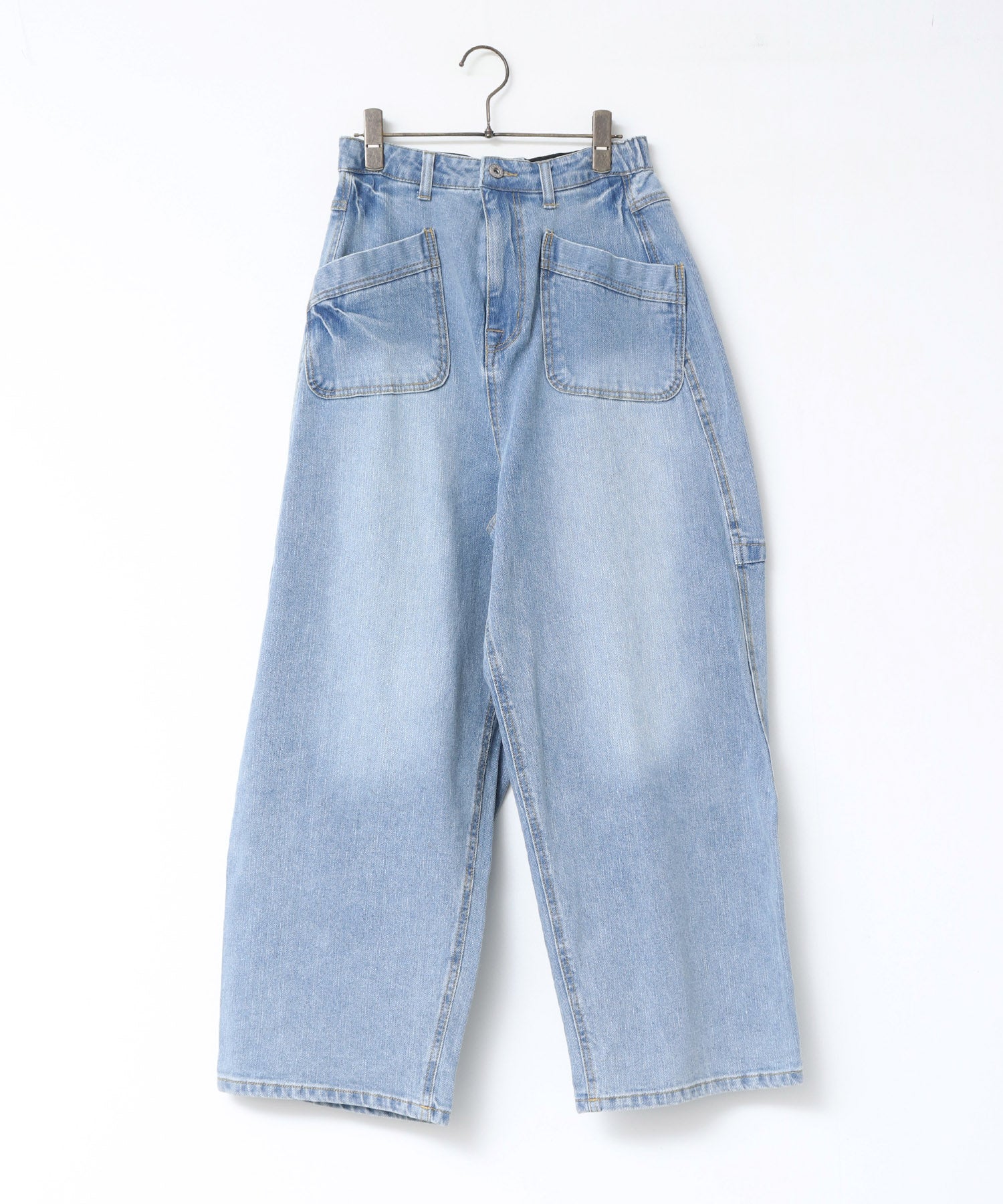 ノイア Noia ストレッチデニム ワークパンツ （ブルー） ブルー