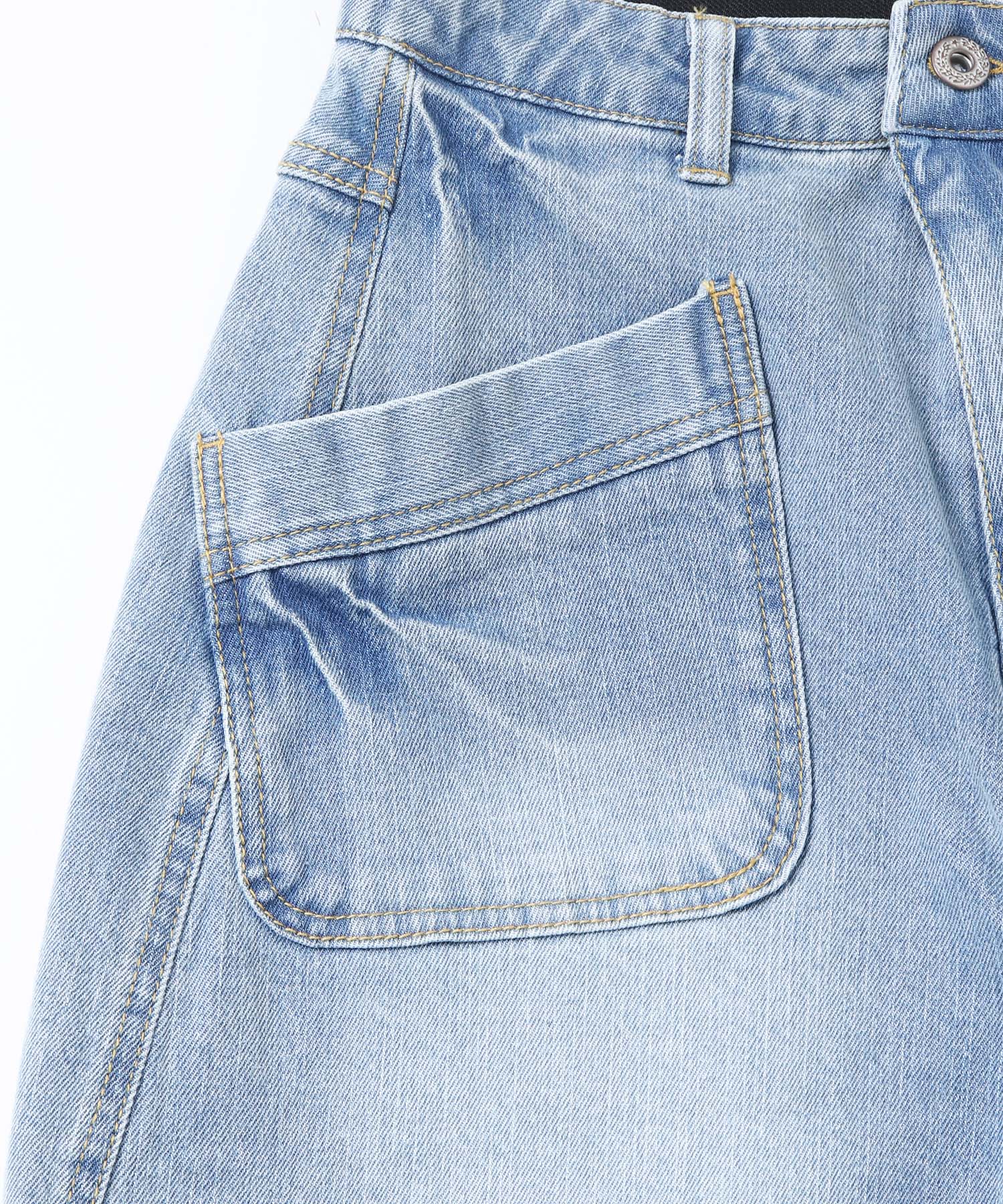 ノイア Noia ストレッチデニム ワークパンツ （ブルー） ブルー