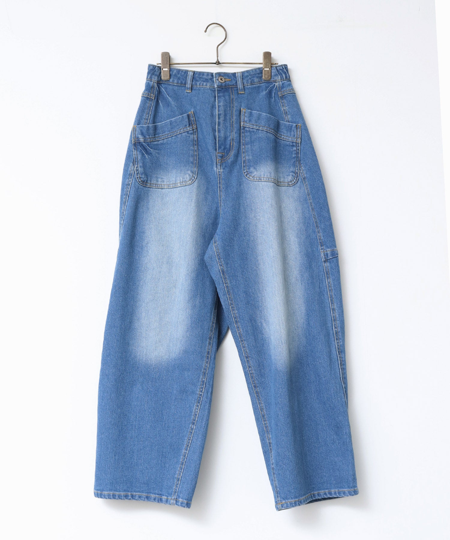 ノイア Noia ストレッチデニム ワークパンツ （ブルー） ブルー