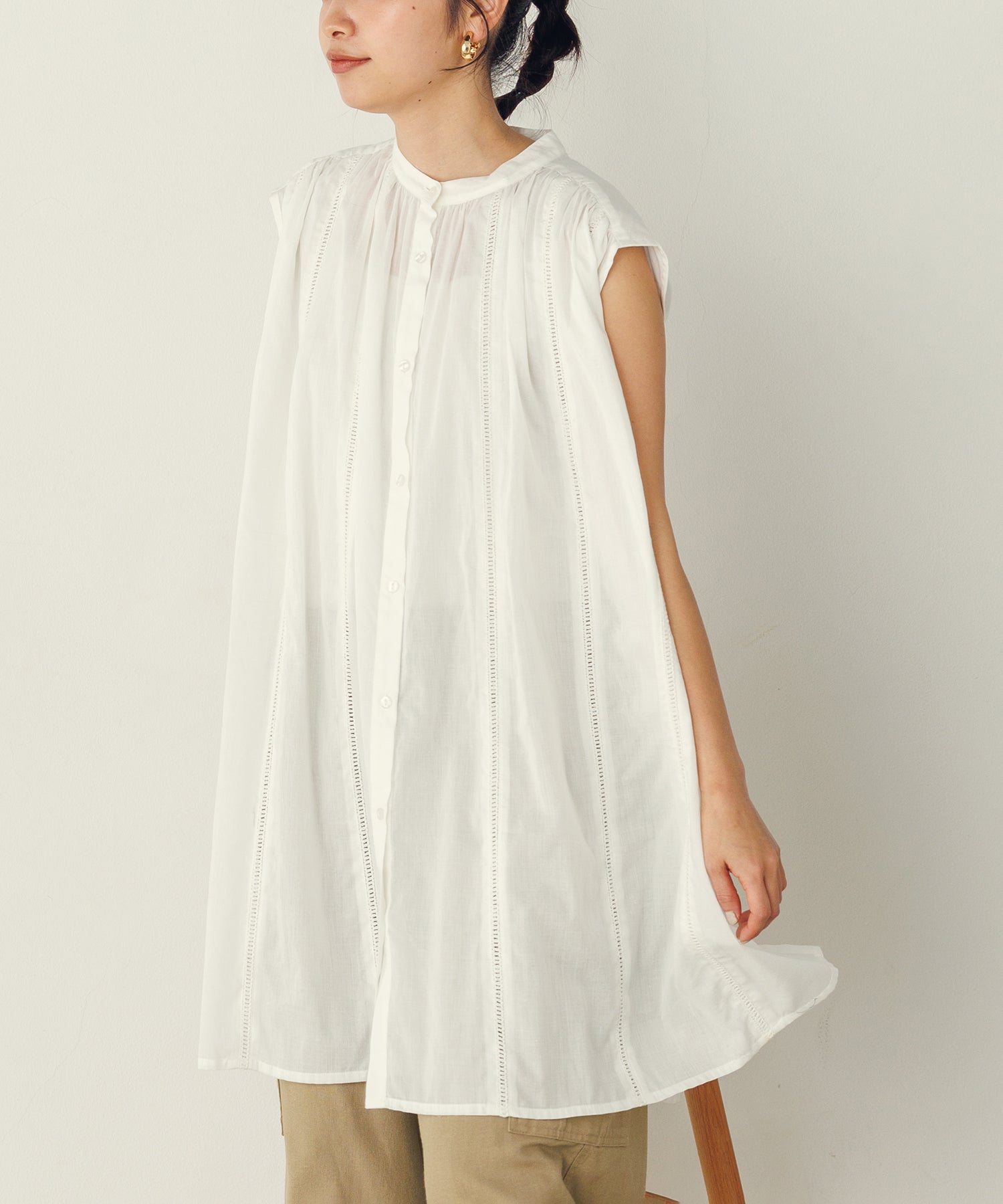 Noia Lace Panel Blouse