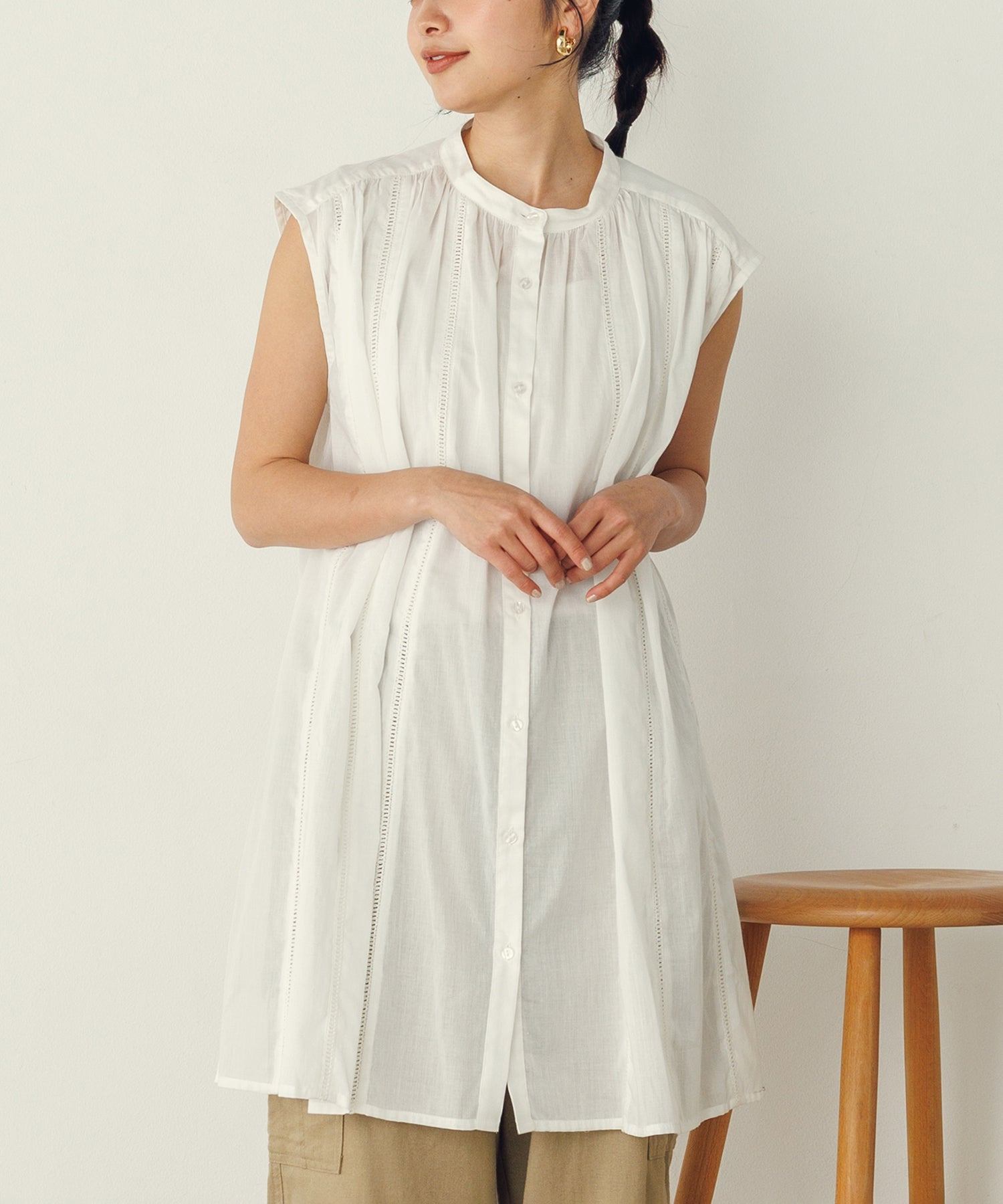 Noia Lace Panel Blouse