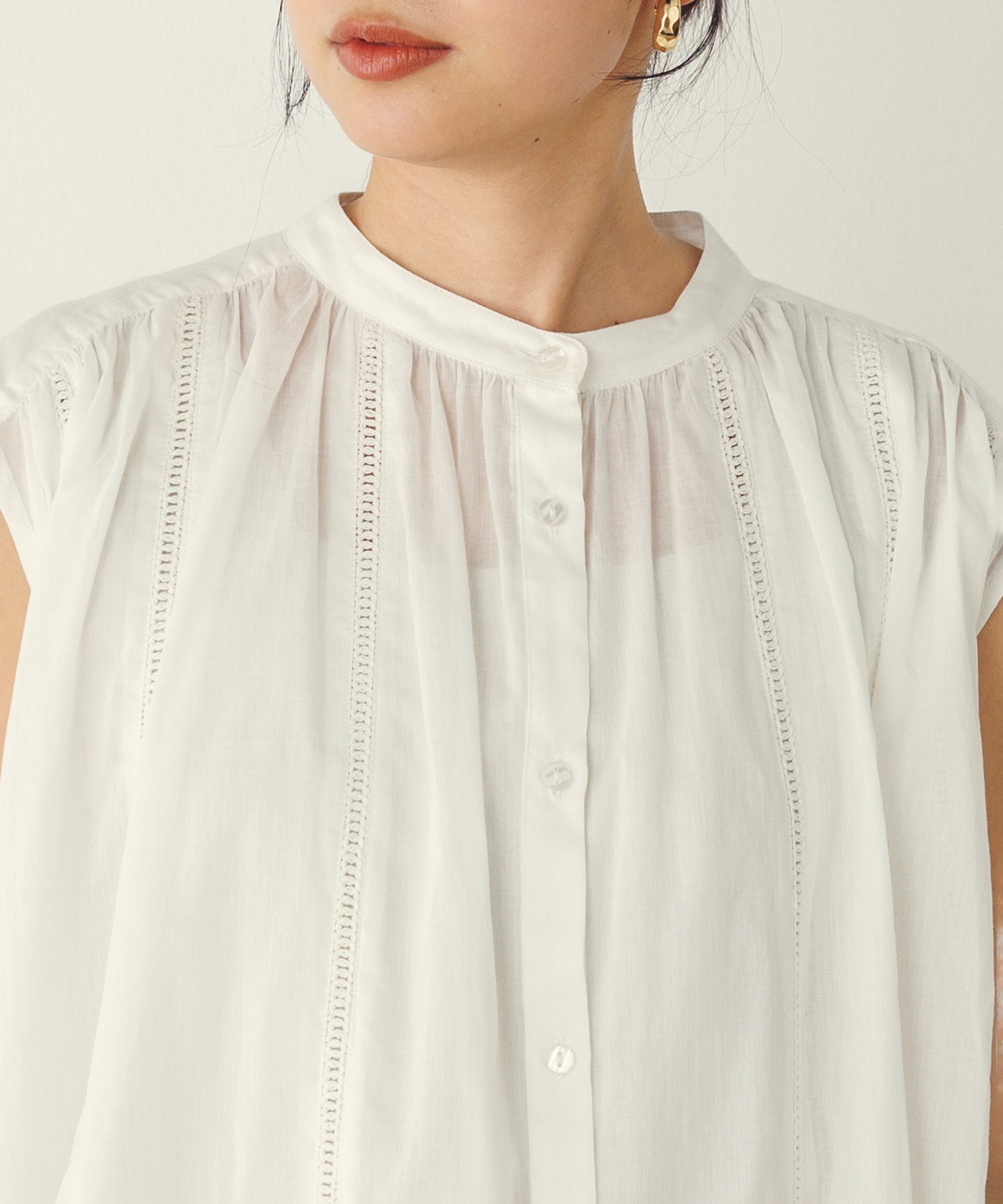 Noia Lace Panel Blouse