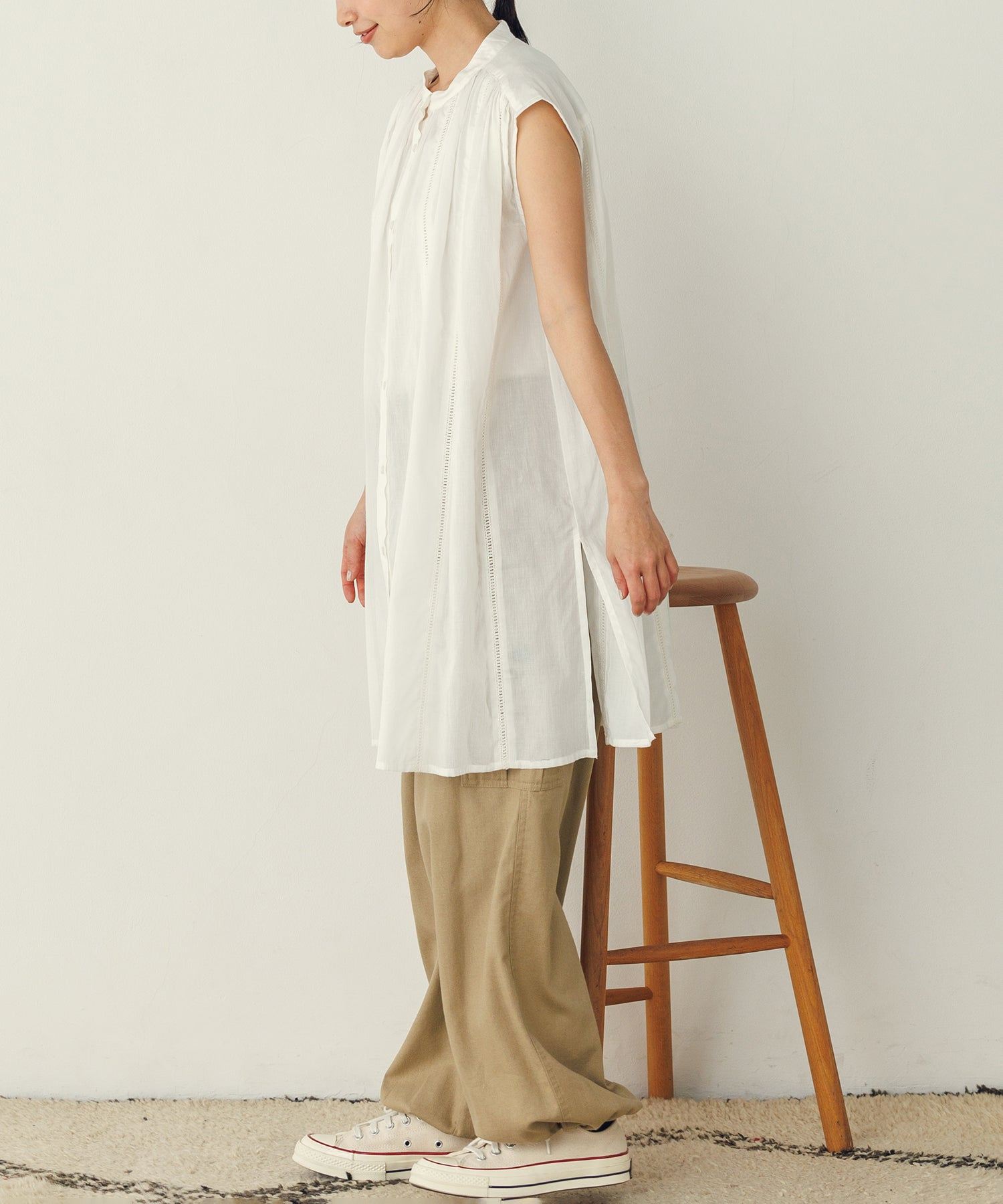 Noia Lace Panel Blouse