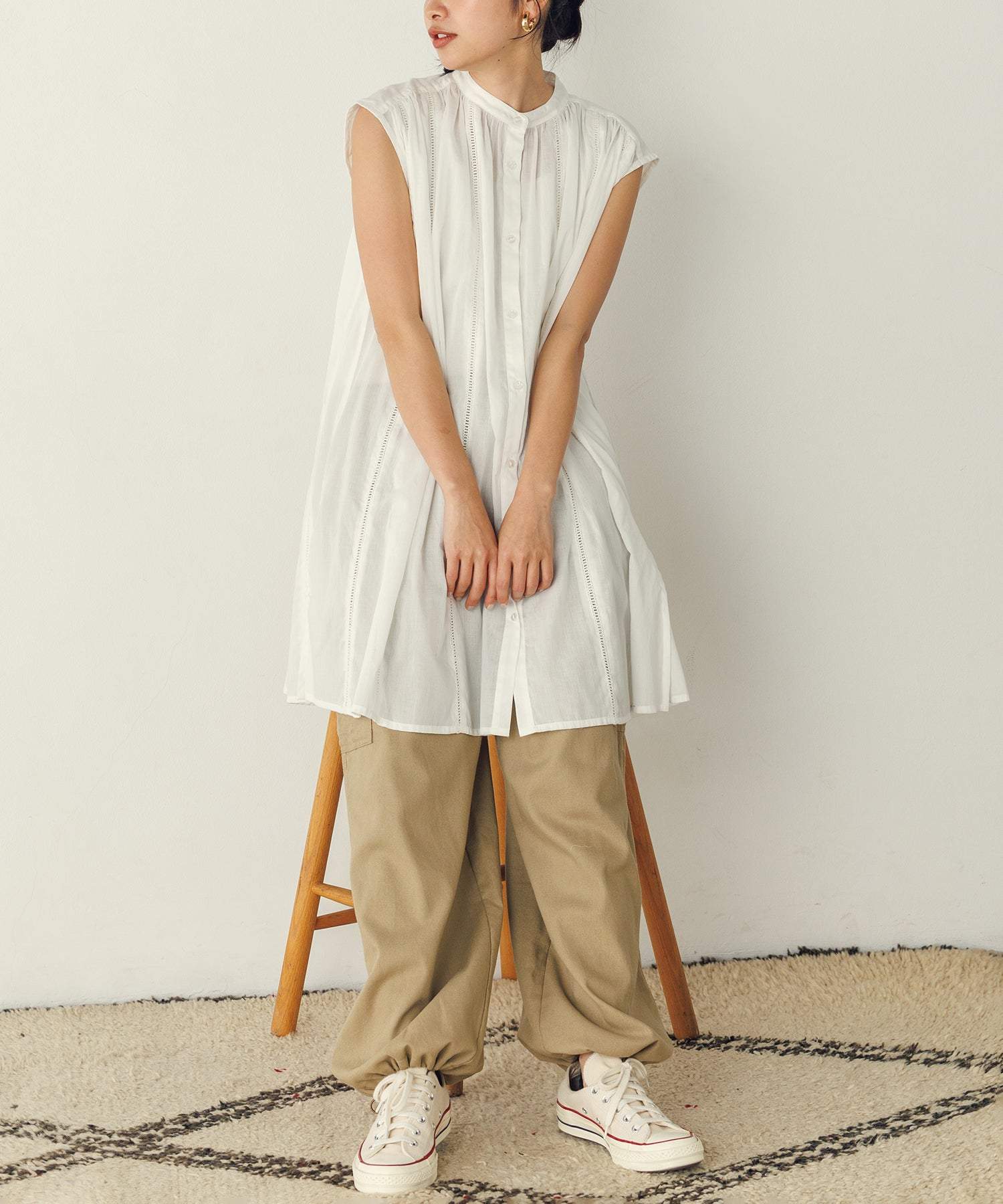 Noia Lace Panel Blouse