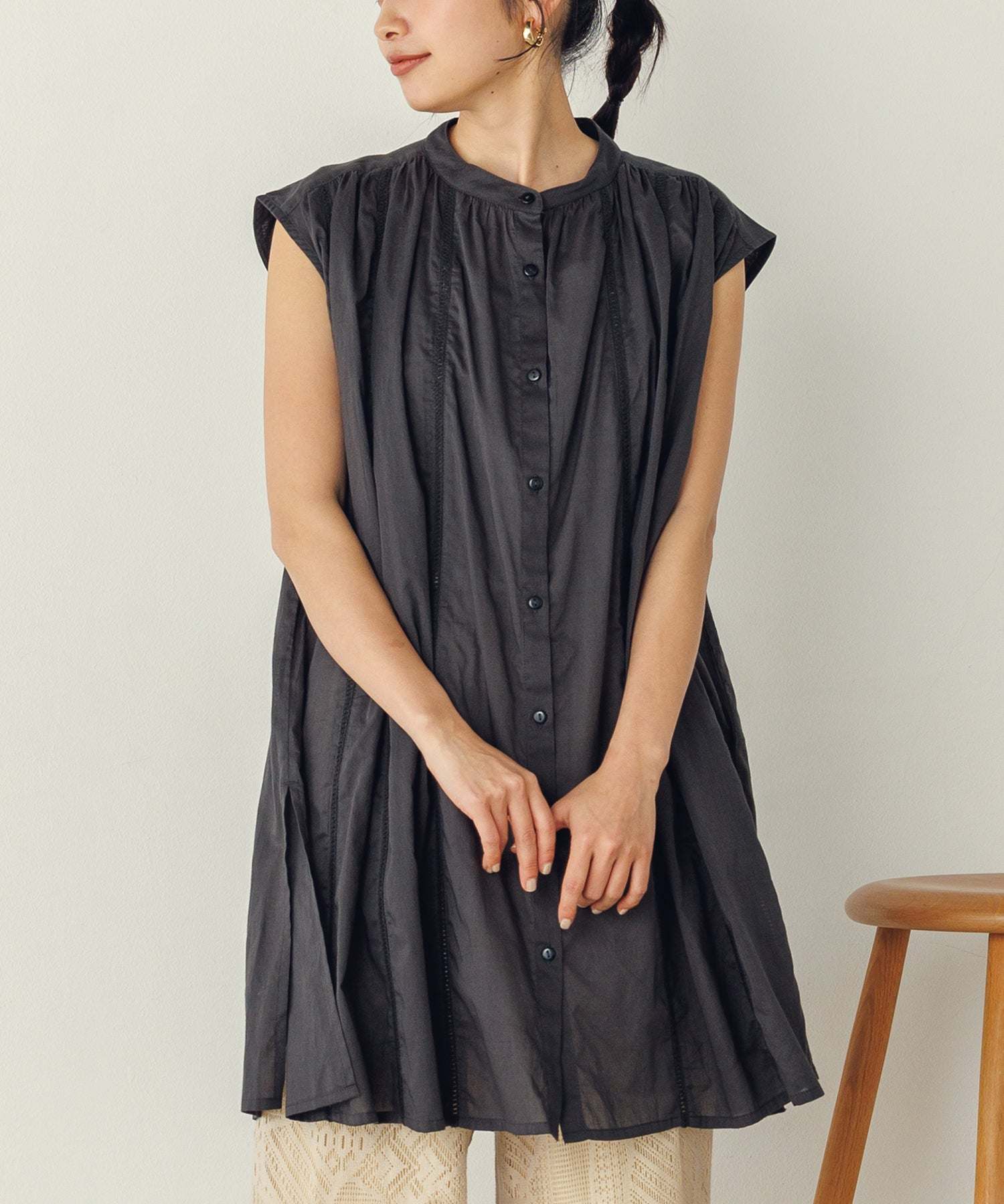 Noia Lace Panel Blouse