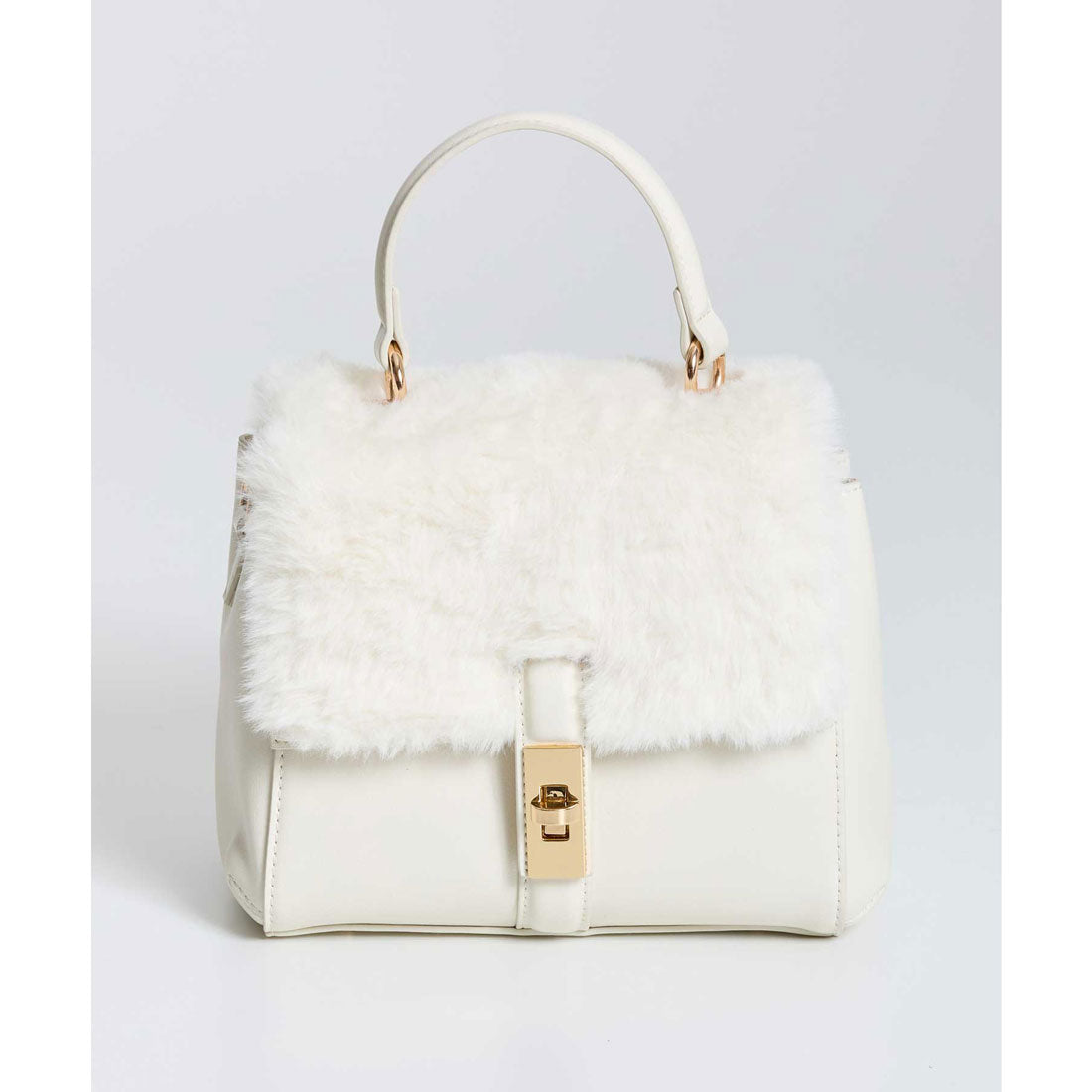 ノエラ NOELA ワンハンドル2WAYファーフラップバッグ （オフホワイト） オフホワイト