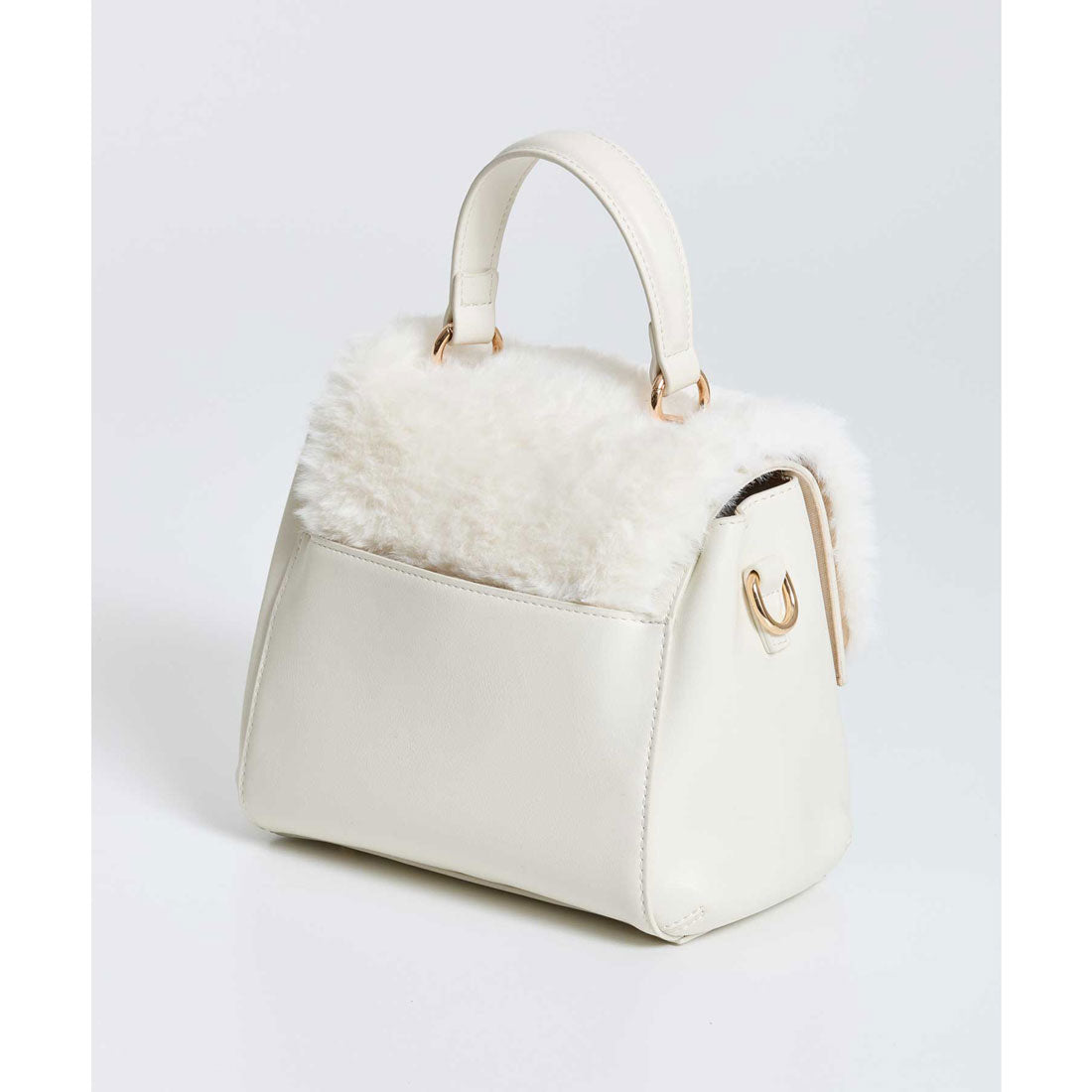 ノエラ NOELA ワンハンドル2WAYファーフラップバッグ （オフホワイト） オフホワイト