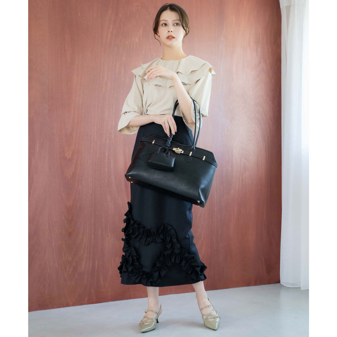 ノエラ NOELA ナローベルトビッグバッグ （ブラック） ブラック