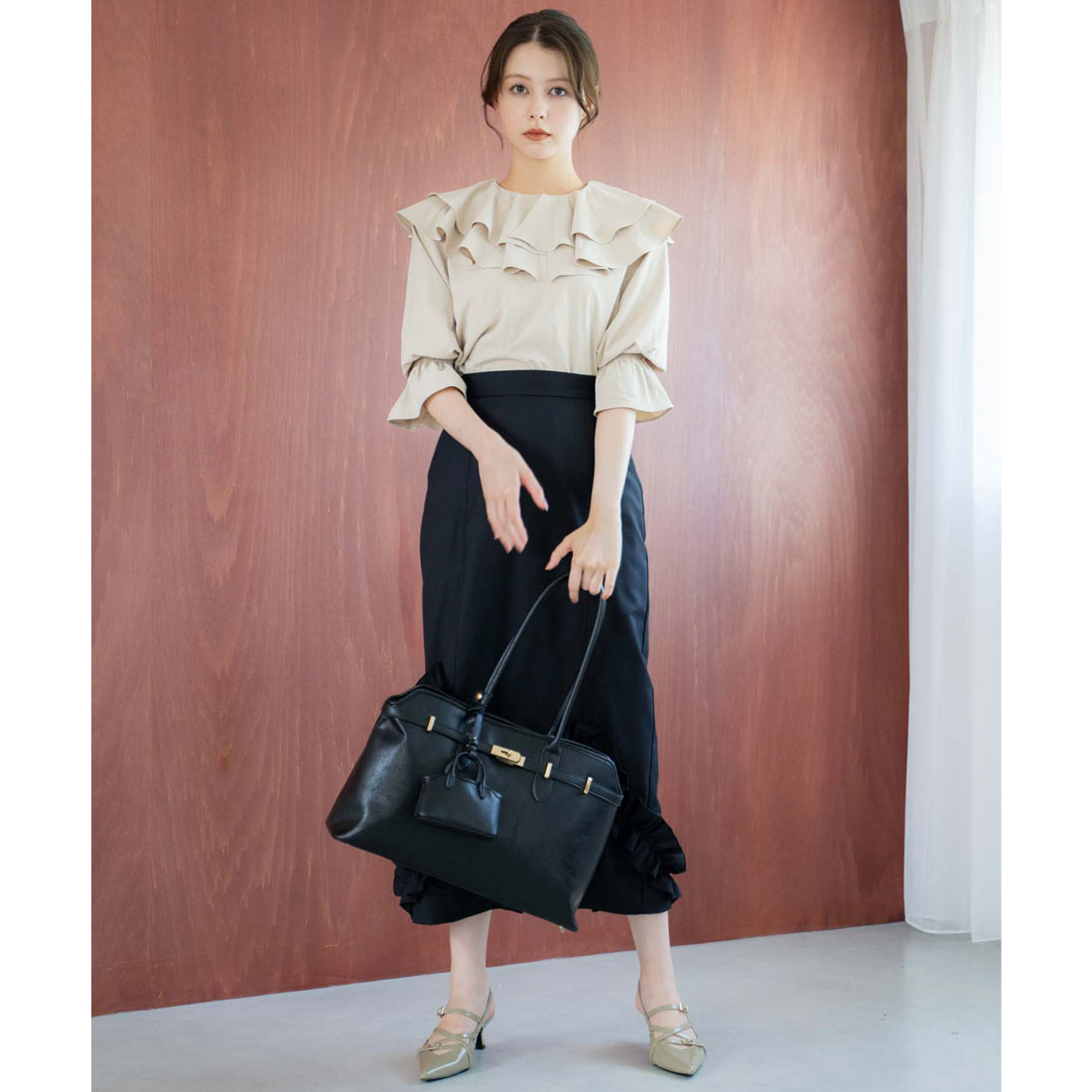 ノエラ NOELA ナローベルトビッグバッグ （ブラック） ブラック