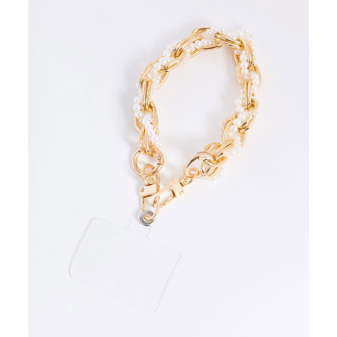 ノエラ NOELA パール×ゴールド金具スマホストラップ （オフホワイト） オフホワイト