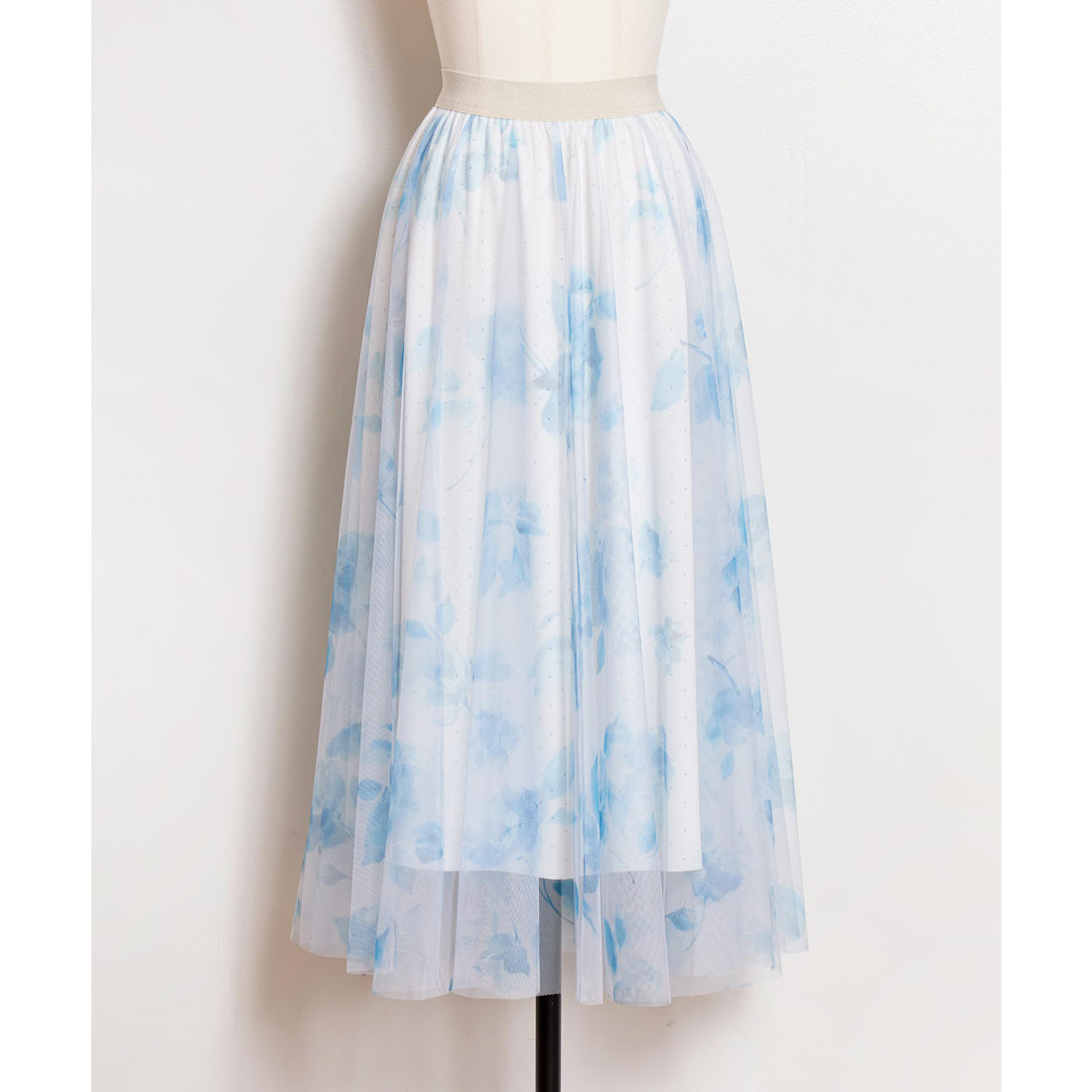 ノエラ Noela フラワースタッズチュールスカート （ネイビー） ネイビー