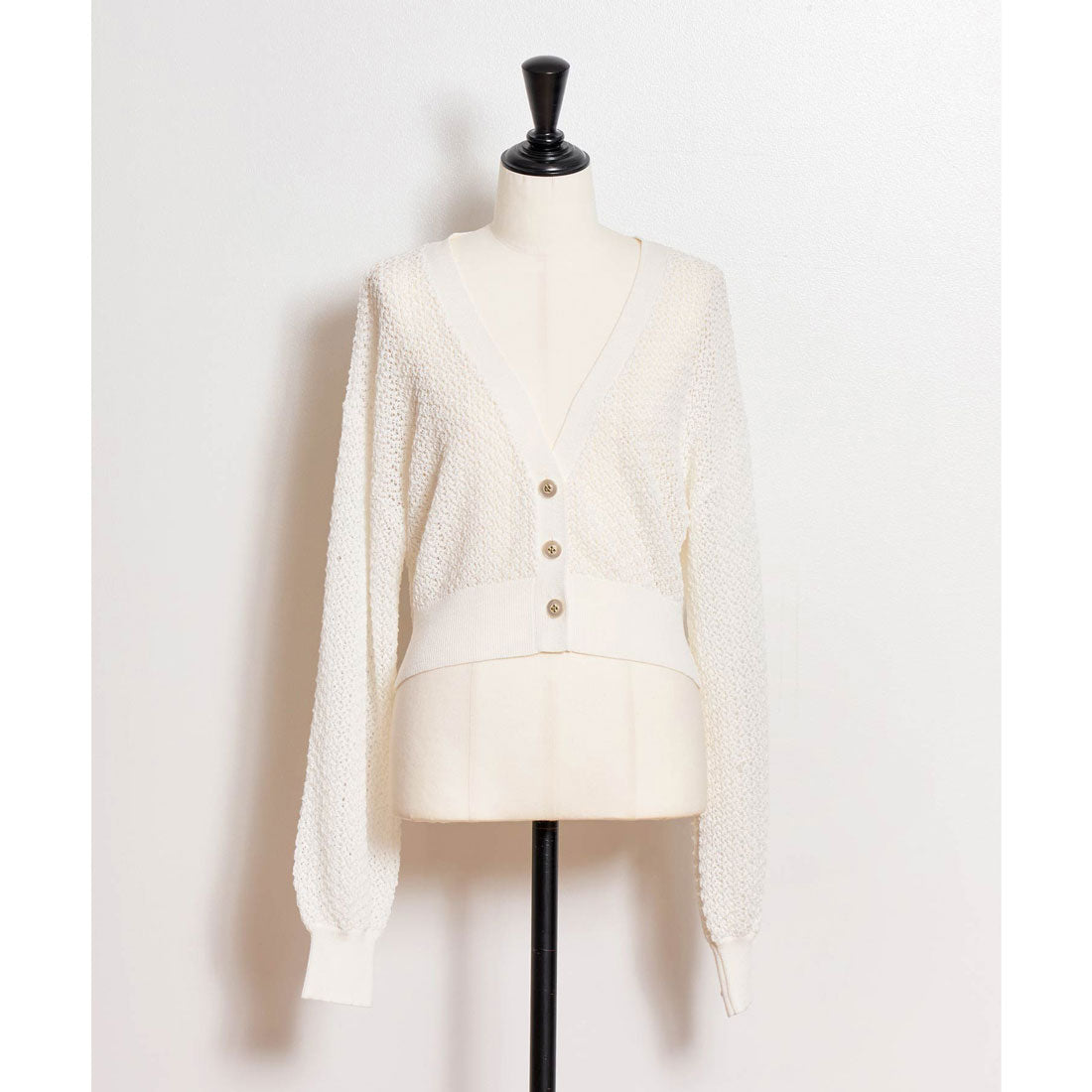 ノエラ Noela ラメメッシュカーデ （オフホワイト） オフホワイト