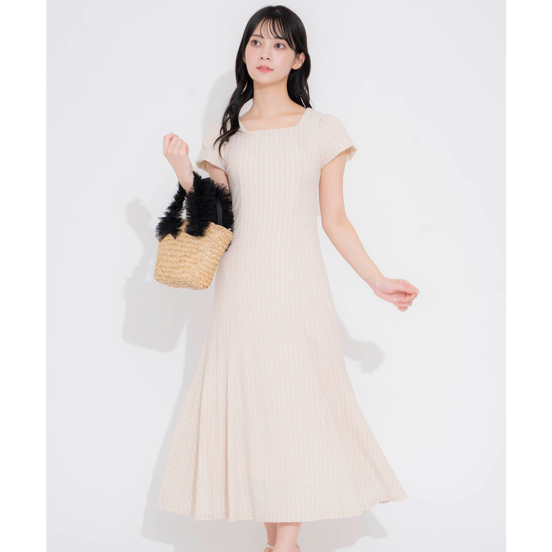 ノエラ NOELA スクエアネックカットワンピ （ミックス2） ミックス2