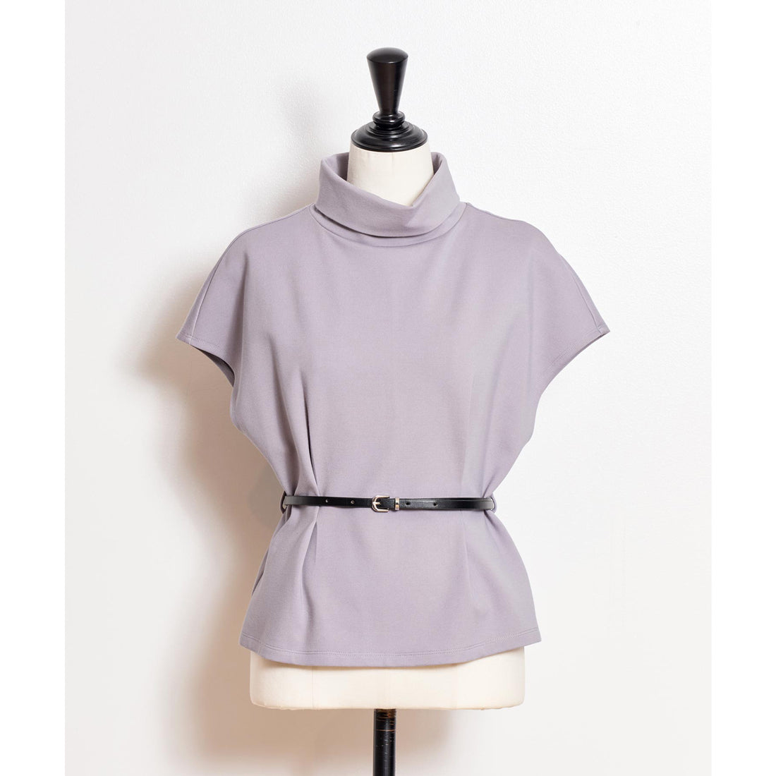 ノエラ NOELA ロールカラーカットソー （サックス） サックス