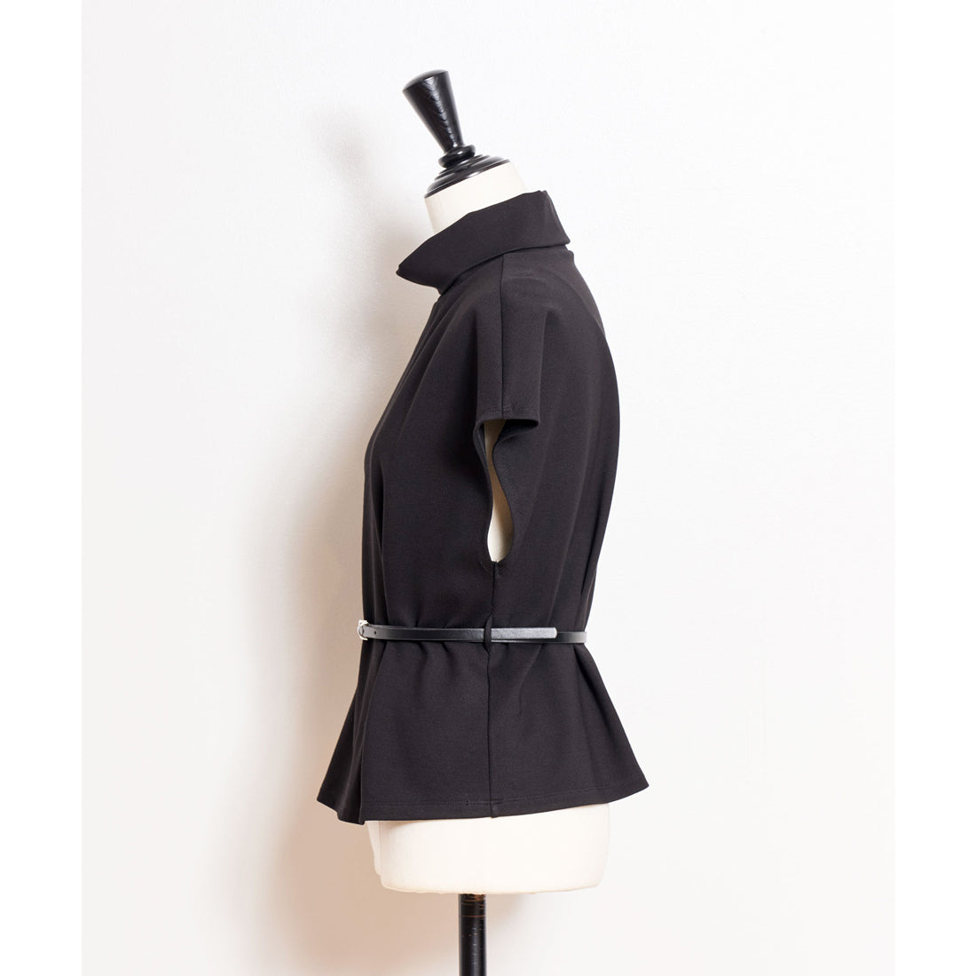 ノエラ NOELA ロールカラーカットソー （サックス） サックス