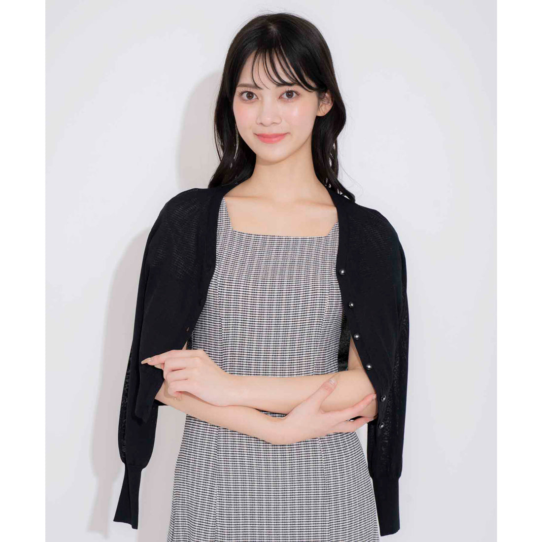 ノエラ NOELA ベーシックニットカーデ （ブラック） ブラック