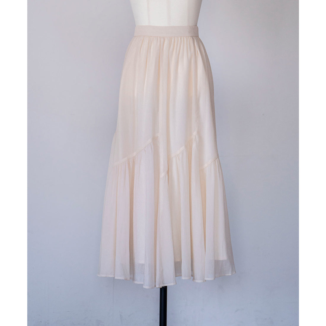 ノエラ NOELA ギャザー切り替えスカート （ベージュ） ベージュ