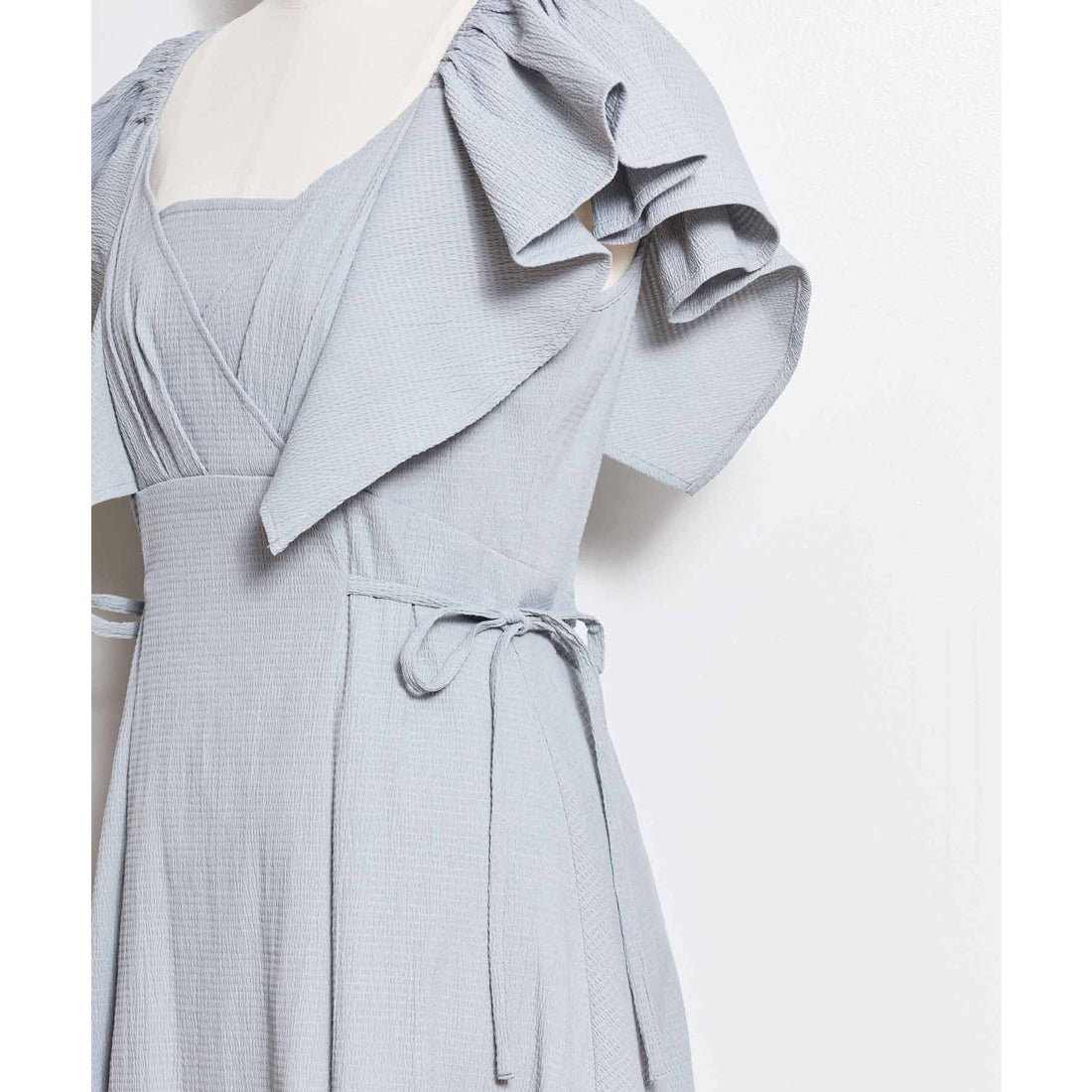 ノエラ NOELA 2WAYフリルサッカーワンピ （ブラック） ブラック