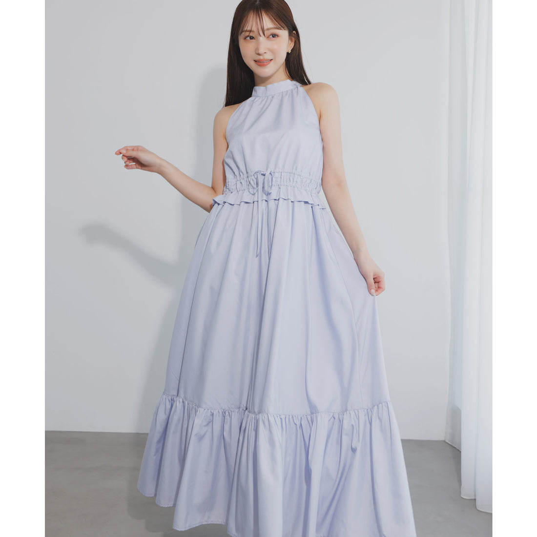 ノエラ Noela アメスリサマーカラーワンピース （サックス） サックス