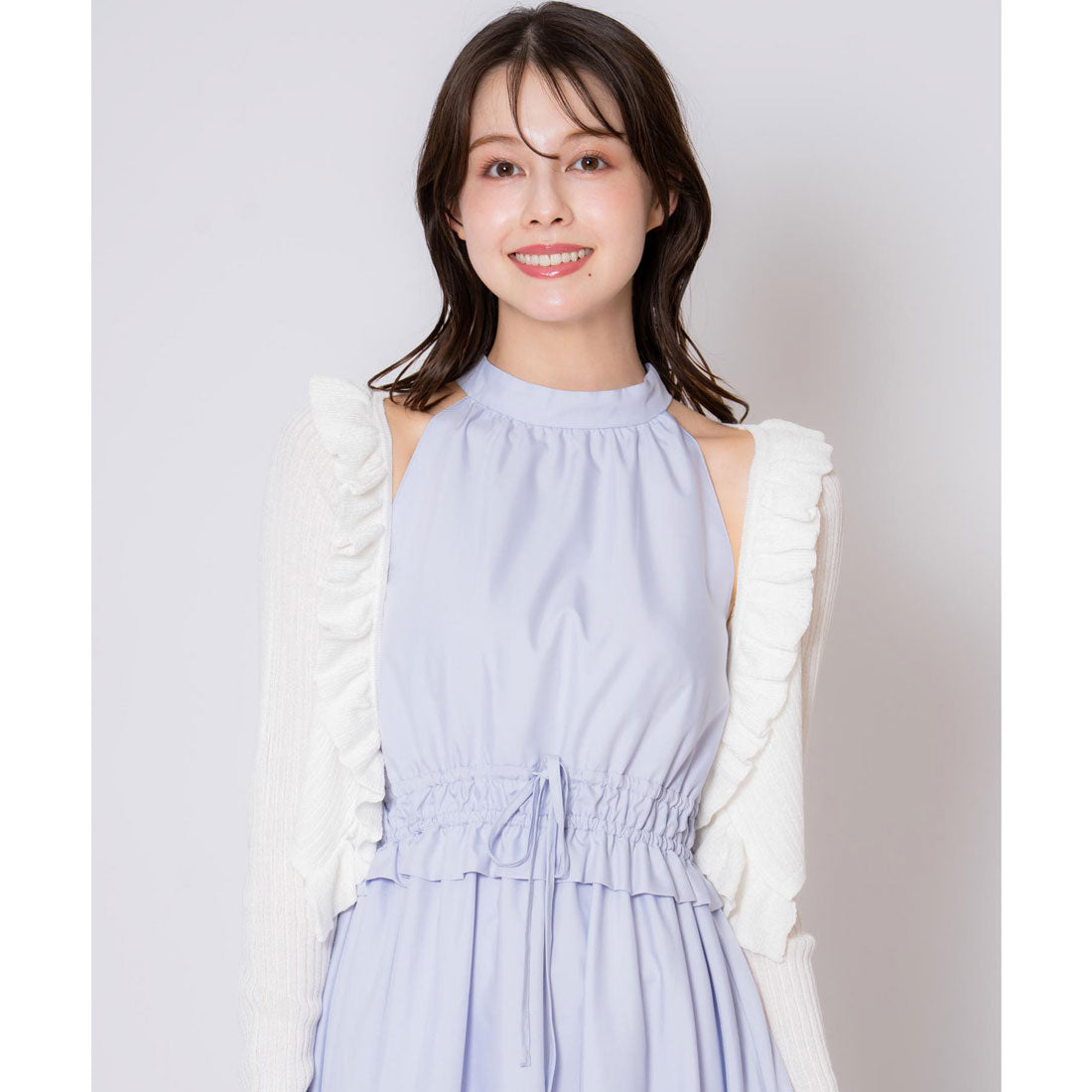 ノエラ NOELA シアーフリルカーディガン （オフホワイト） オフホワイト