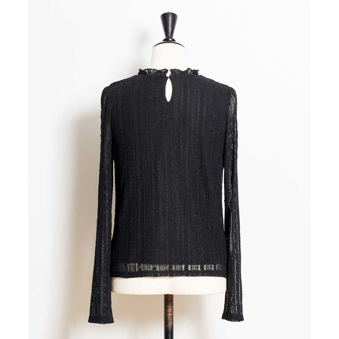 ノエラ NOELA シアーレースカットソー （ブラック） ブラック