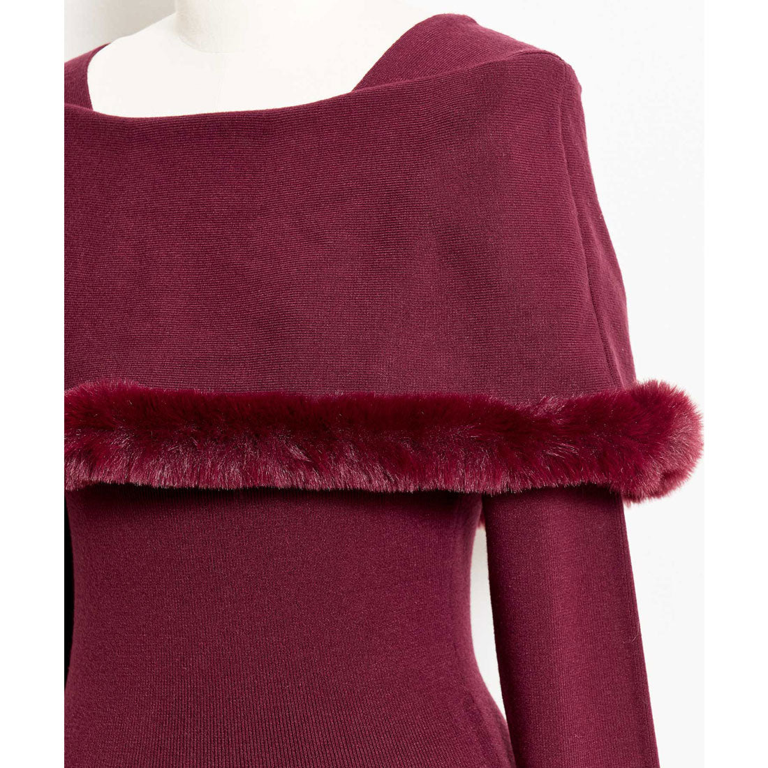 ノエラ NOELA ファートリムニット （ボルドー） ボルドー