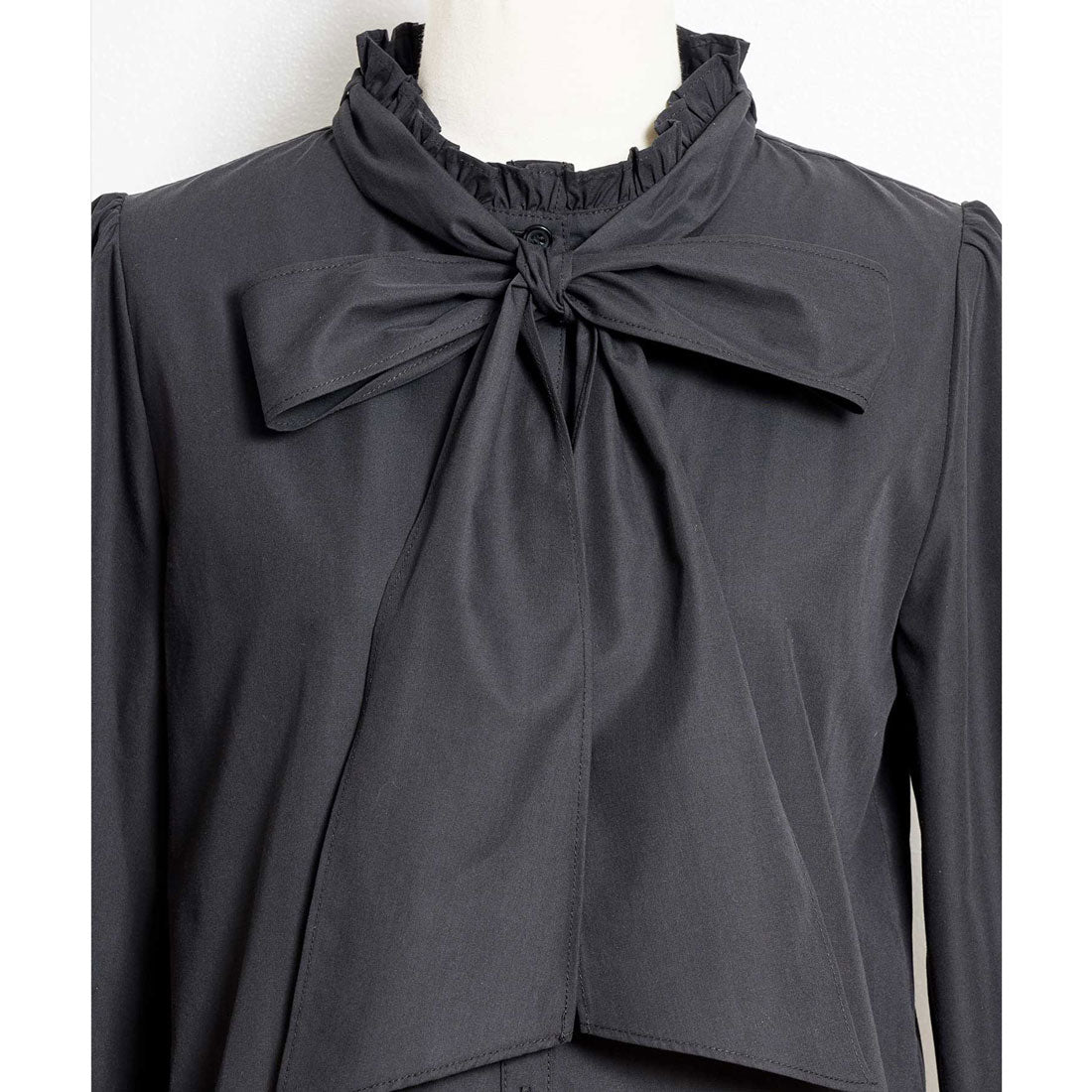 ノエラ NOELA ボウタイフリルブラウス （ブラック） ブラック