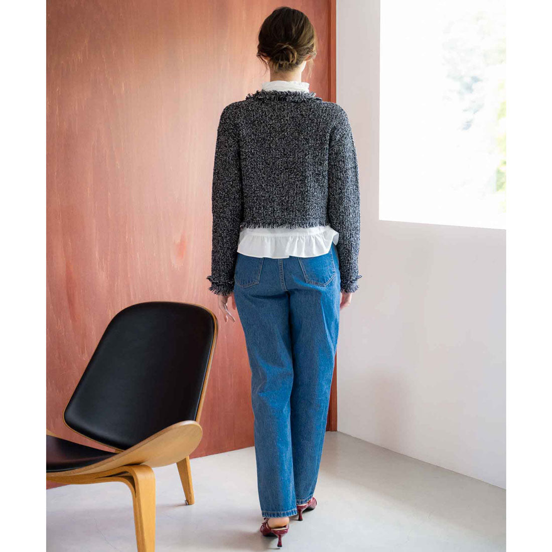 ノエラ NOELA ストレートデニムパンツ （インディゴブルー） インディゴブルー