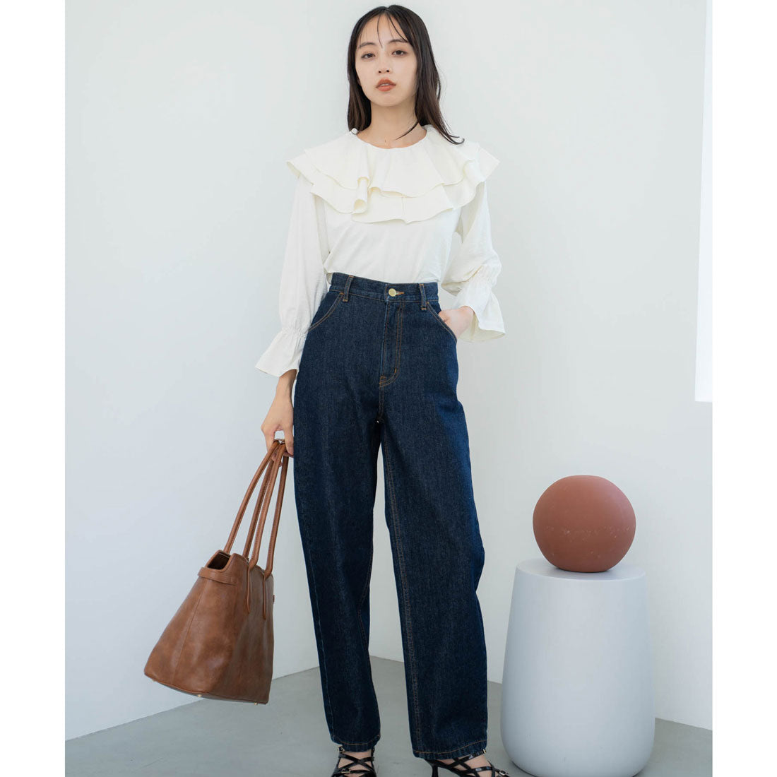 ノエラ NOELA ストレートデニムパンツ （インディゴ） インディゴ