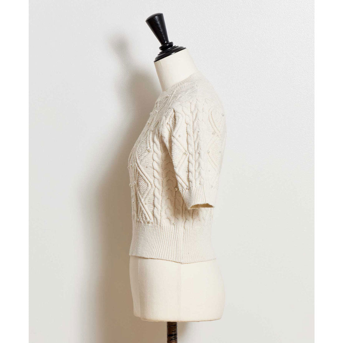 ノエラ NOELA ケーブルパールニット （オフホワイト） オフホワイト