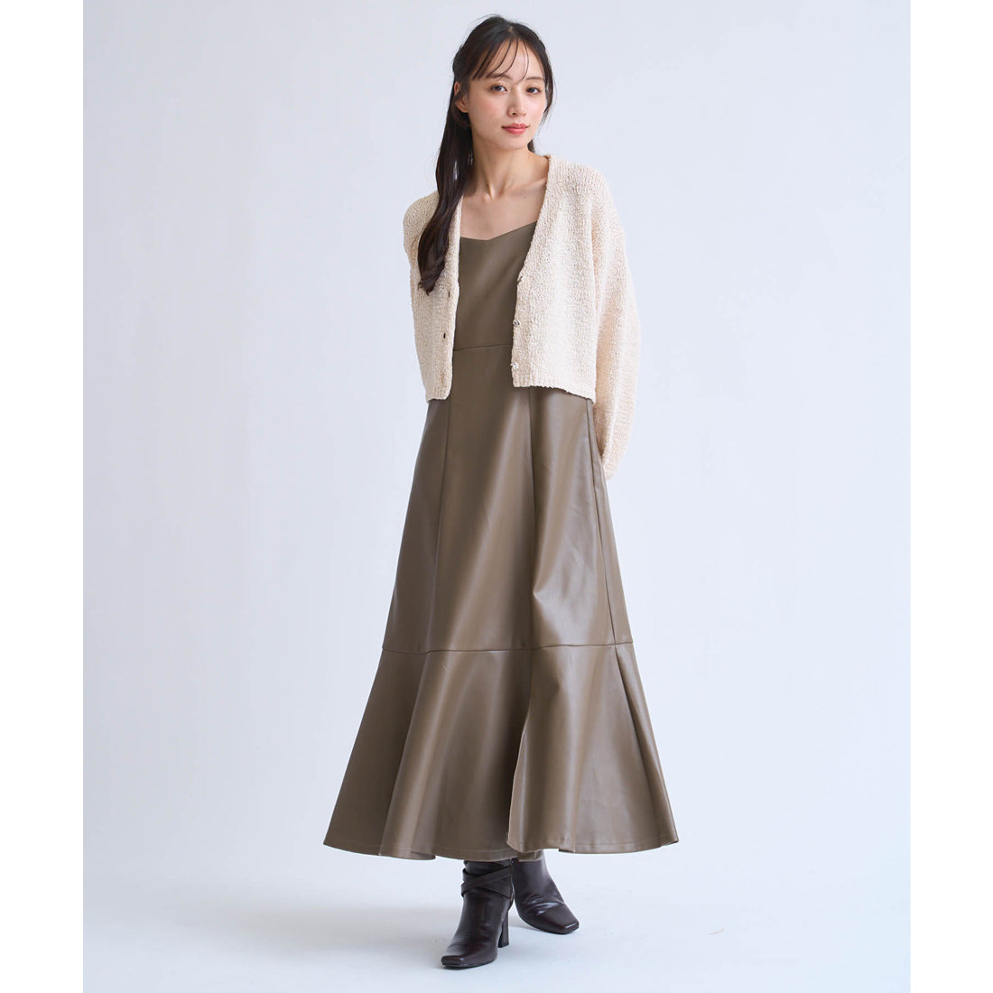 ノエラ Noela ボレロカーデ （ベージュ） ベージュ