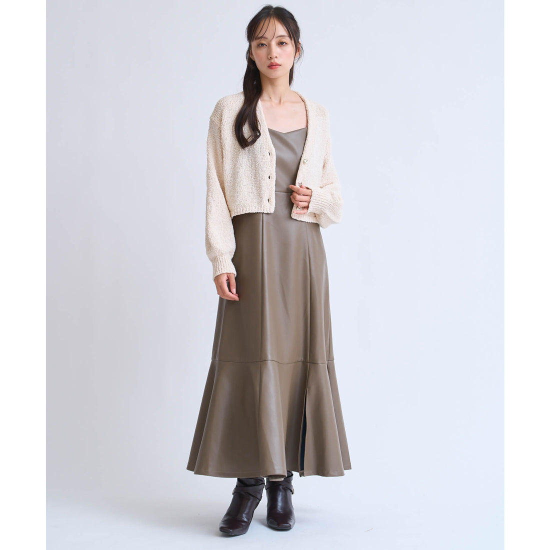 ノエラ Noela ボレロカーデ （ベージュ） ベージュ