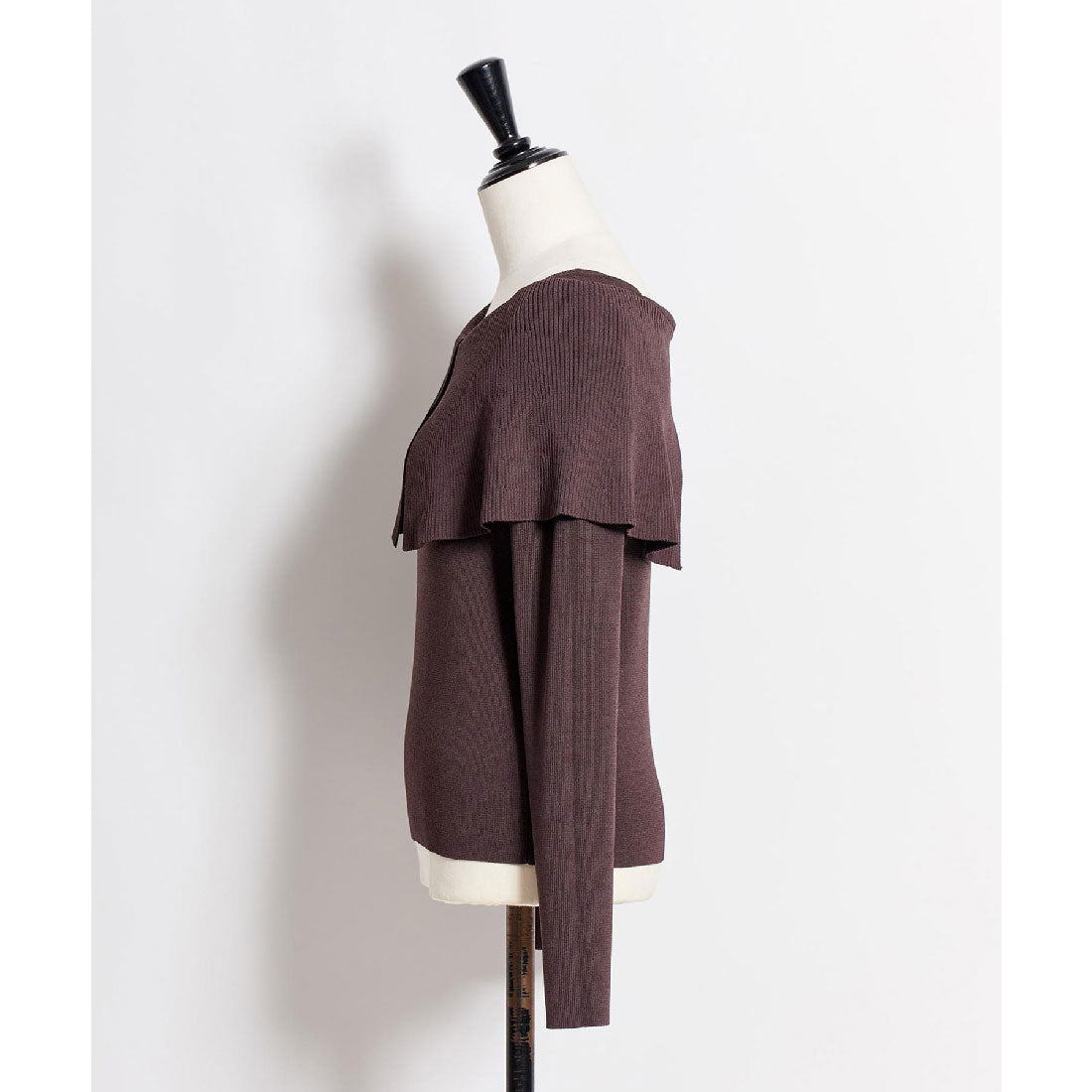 ノエラ NOELA  ビッグカラーニット （チャ） チャ