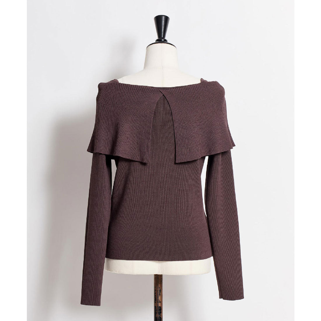 ノエラ NOELA  ビッグカラーニット （チャ） チャ