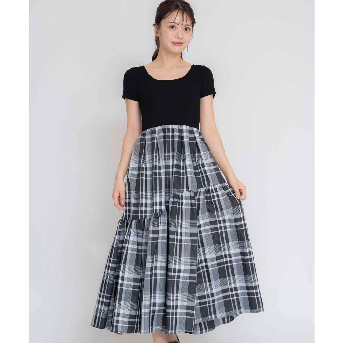 ノエラ Noela タフタドッキングニットワンピース （ミックス1） ミックス1