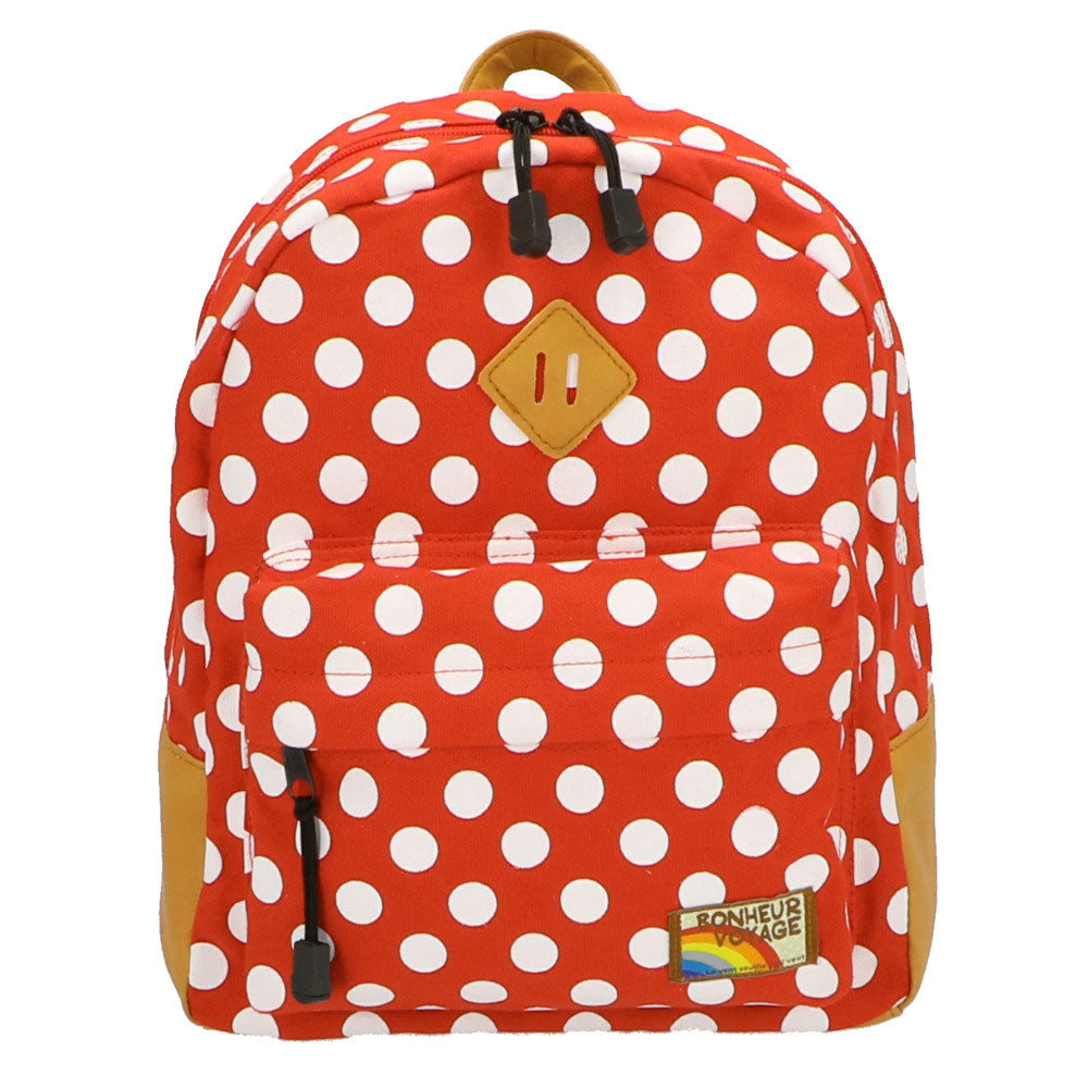 ノーブランド No Brand Turnover ターンオーバー k499 k501 k503 キッズデイパック,ドットレッド